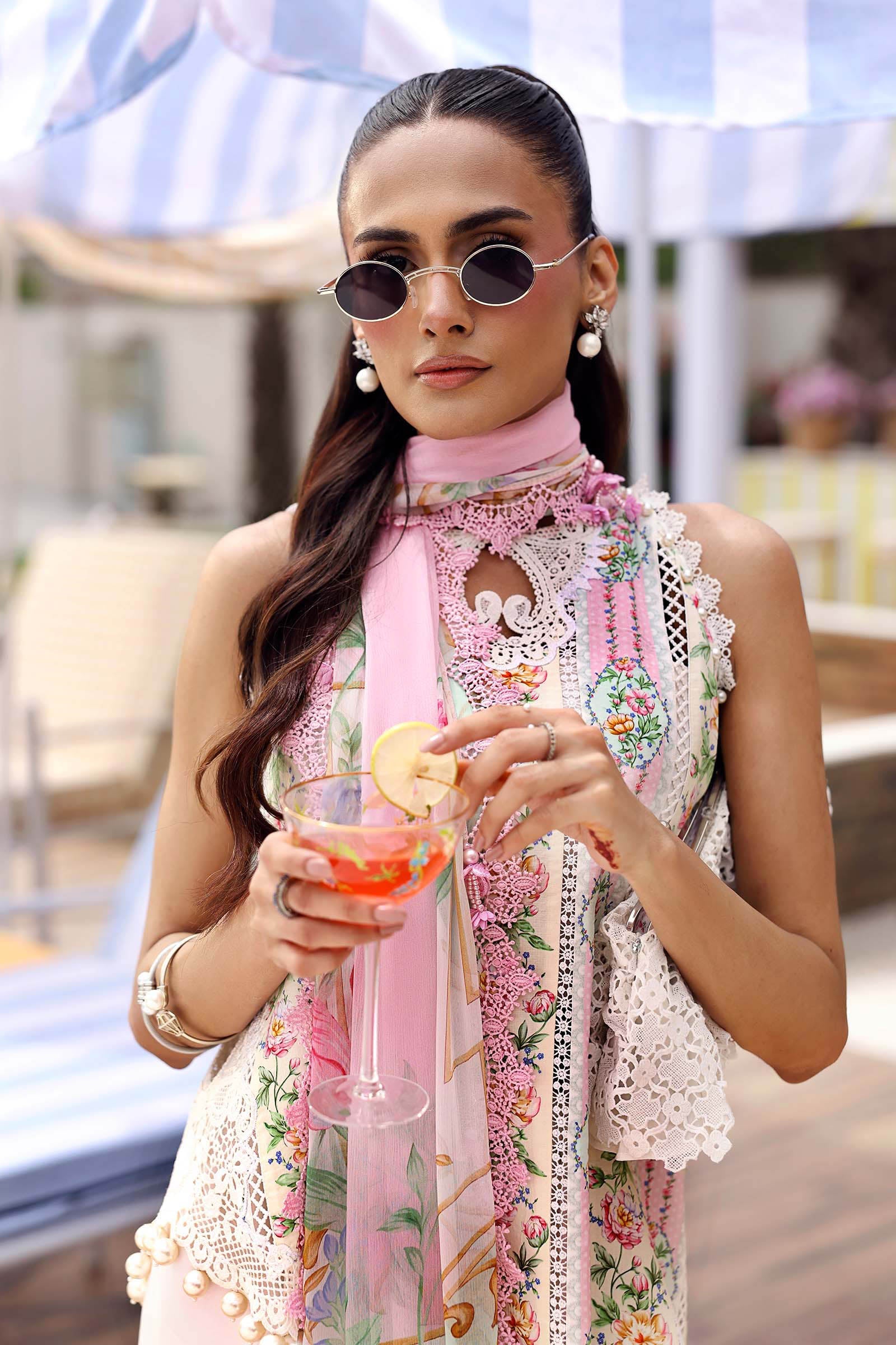 Mariab | 3 Piece Unstitched Embroidered Lawn Suit for Women – MPT-3010-A