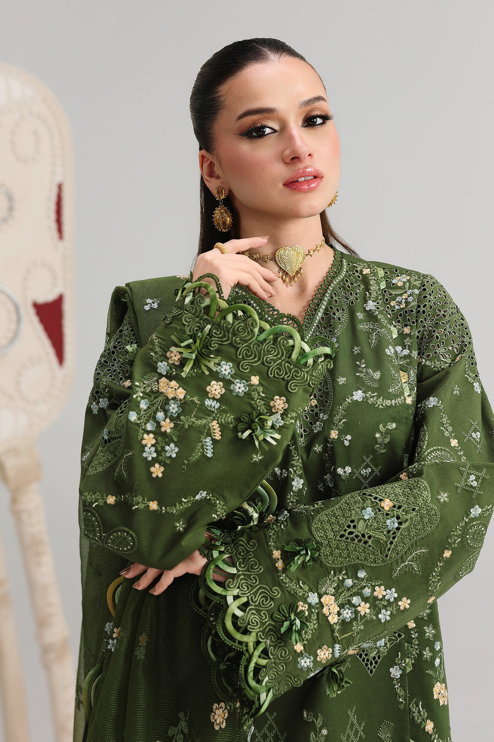 QALAMKAR | Festive Lawn 2026-QFL-09 VESTA