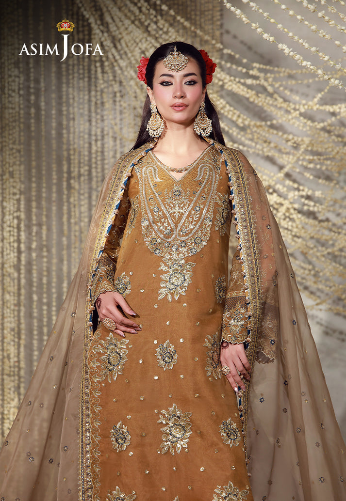 Buy asim jofa AJULFE-03 Embroidered  Suit 3 Pcs Unstitched | Women Summer Dress 2026.choose good quality brands like Maria b zainab Chottani, Hussain Rehar etc... Various Pakistani branded dresses summer fabric, elegant design, perfect for casual & formal wear also shop eid collections from khaslibaas .delivery available in UK, USA, Canada, UAE, Dubai and other countries... 