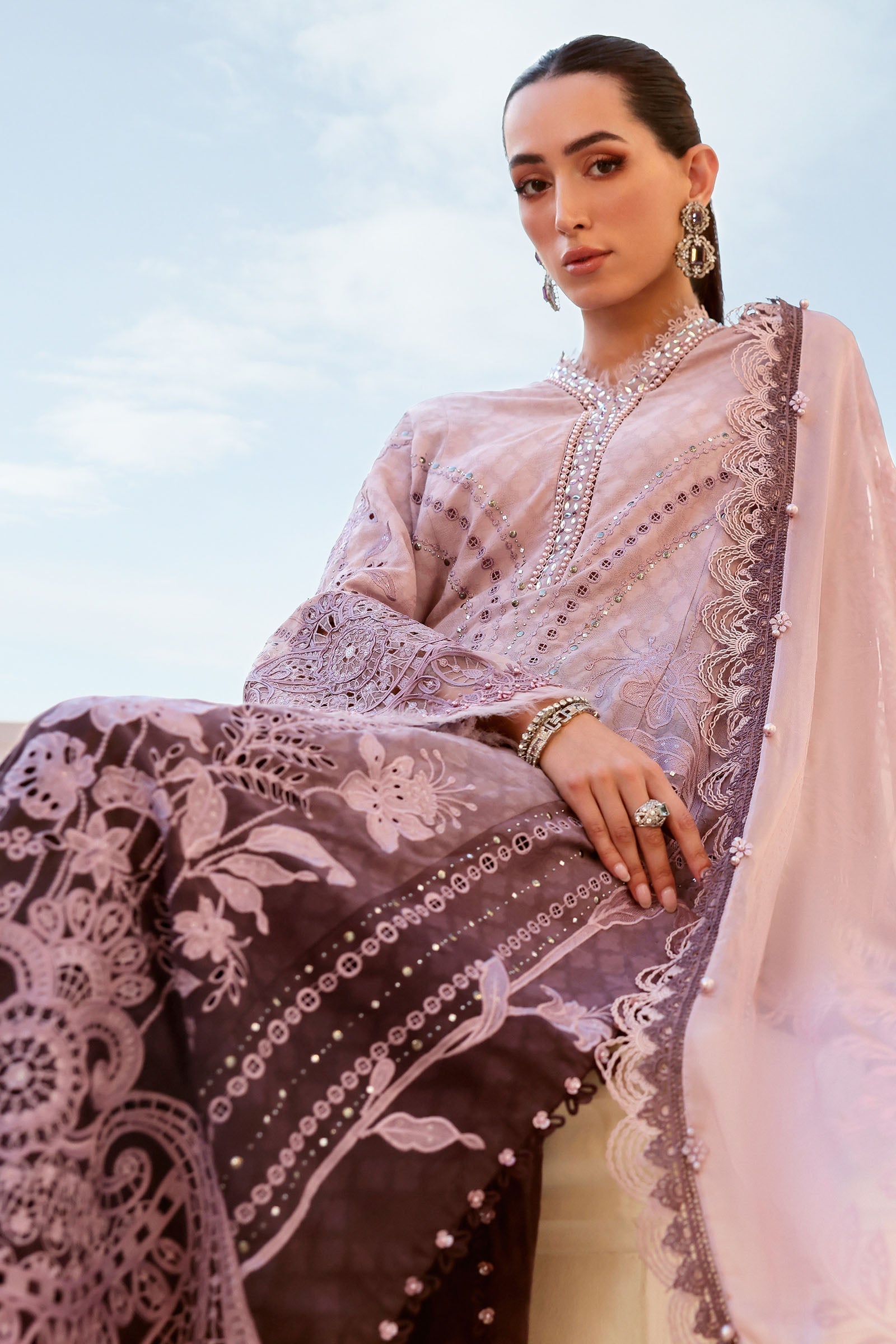 Buy from khaslibaas mariab Luxury 3 piece unstitched embroidered lawn suit for women ( D-2601-B ).choose good quality brands like Maria b Sobia Nazir Various Pakistani branded dresses summer fabric, elegant design, perfect for casual & formal wear.delivery available in UK, USA,Australia, Canada, UAE, Dubai and other countries... 