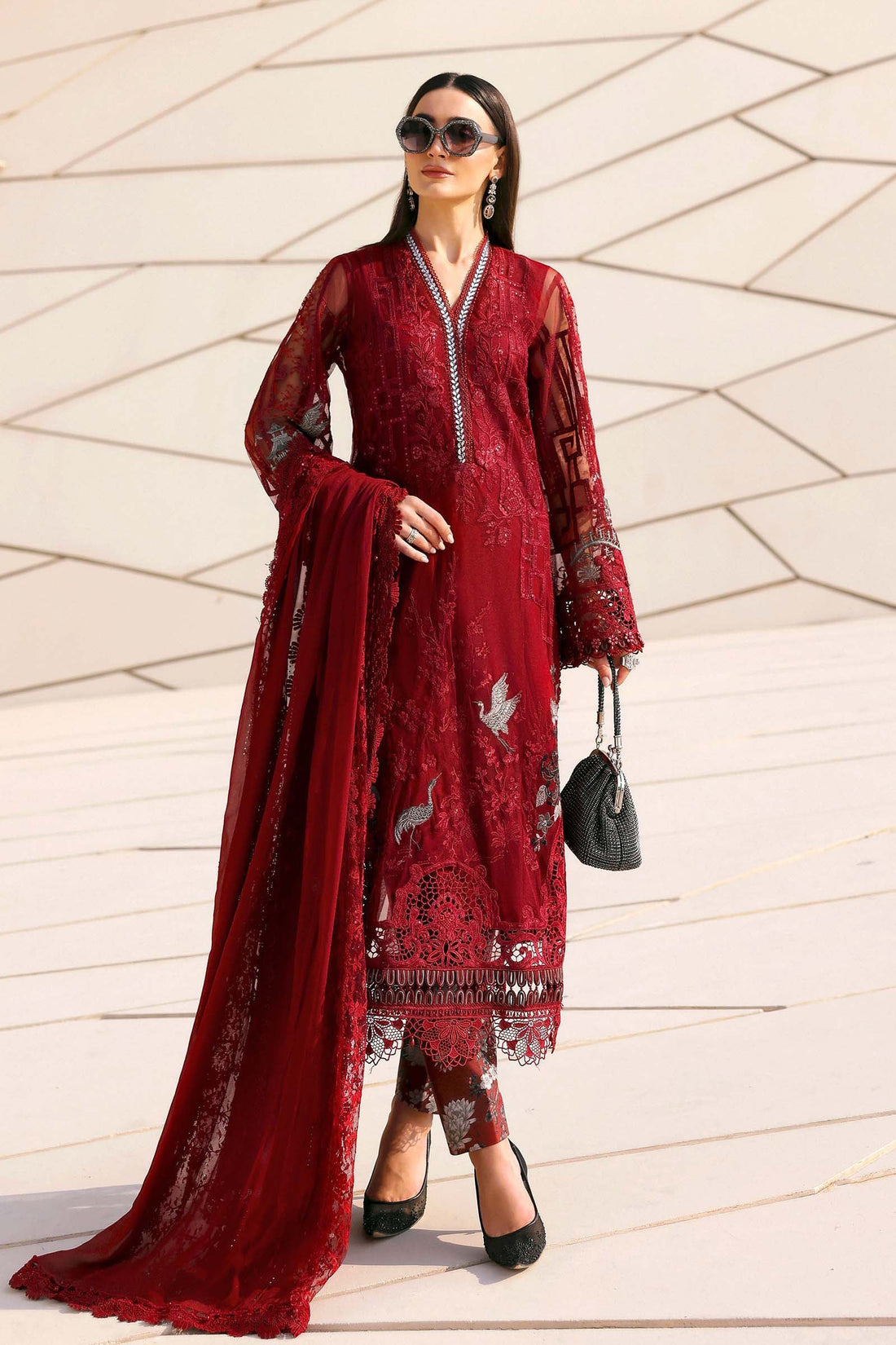 Buy from khaslibaas mariab Luxury 3 piece unstitched embroidered lawn suit for women ( D-2607-A).choose good quality brands like Maria b Sobia Nazir Various Pakistani branded dresses summer fabric, elegant design, perfect for casual & formal wear.delivery available in UK, USA,Australia, Canada, UAE, Dubai and other countries... 