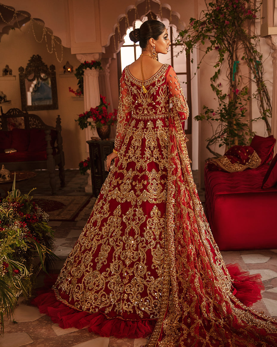 Gulrukh Red Bridal Collection