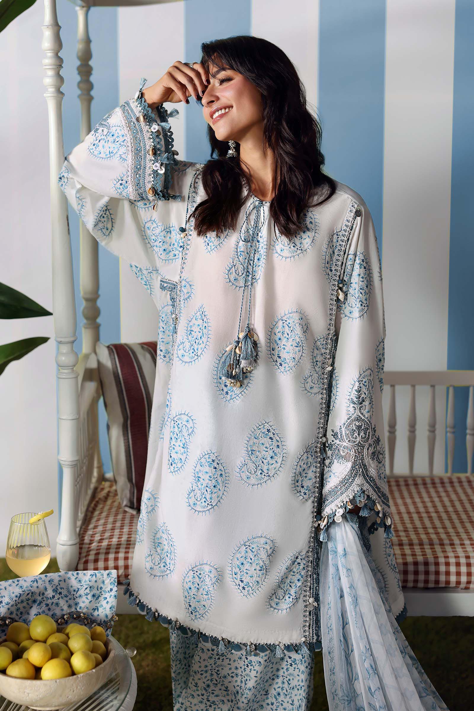 Buy from khaslibaas mariab premium 3 piece unstitched embroidered lawn suit for women (MPT-3009-A).choose good quality brands like Maria b Sobia Nazir Various Pakistani branded dresses summer fabric, elegant design, perfect for casual & formal wear.delivery available in UK, USA, Canada, UAE, Dubai and other countries... 