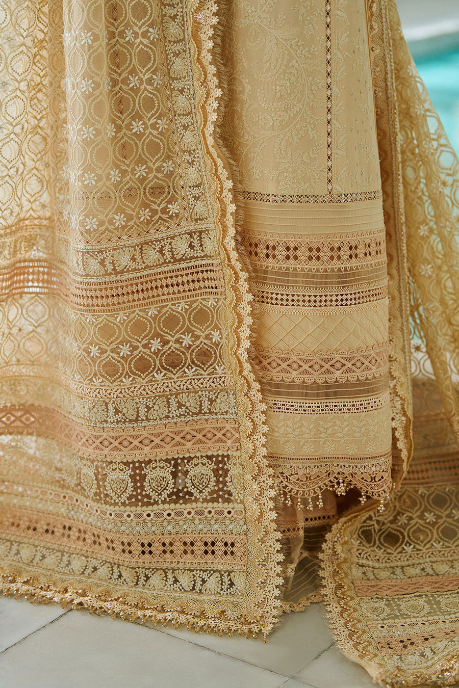Buy from khaslibaas | sobia nazir Luxury Lawn Eid 2026 | 3 piece unstitched embroidered lawn suit for women (design 3A).choose good quality brands like Maria b zainab Chottani Various Pakistani branded dresses summer fabric, elegant design, perfect for casual & formal wear.delivery available in UK, USA, Canada, UAE, Dubai and other countries... 