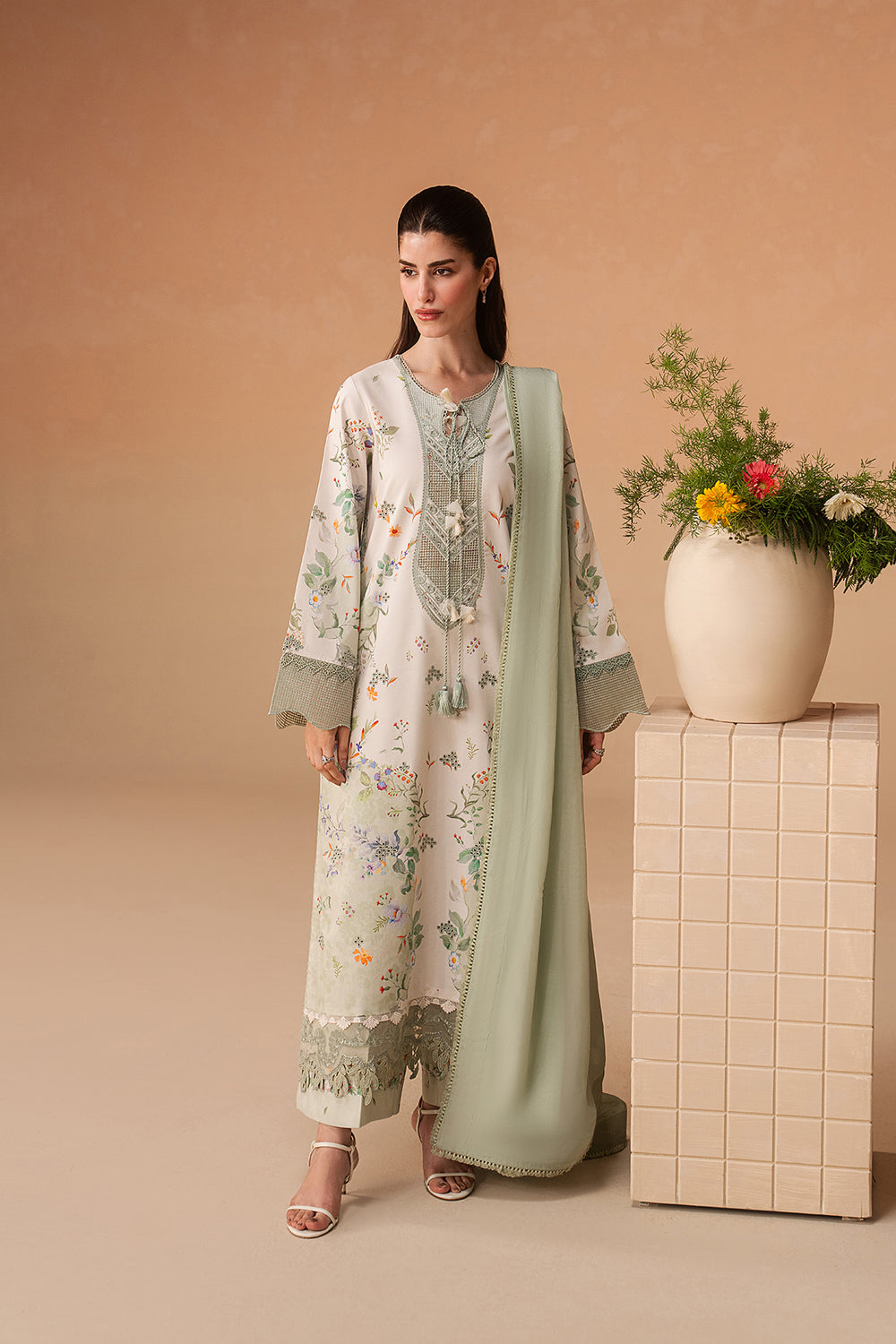 Buy Afrozeh | Haze - Summer Edit'26 (Vesperd) Suit 3 Pcs | Women Summer Dresses 2026.choose good quality brands like Maria b zainab Chottani, Hussain Rehar, sobia nazir etc... Various Pakistani branded dresses summer fabric, elegant design, perfect for casual & formal wear also shop eid collections from khaslibaas .delivery available in UK, USA, Canada, UAE, Dubai and other countries... 