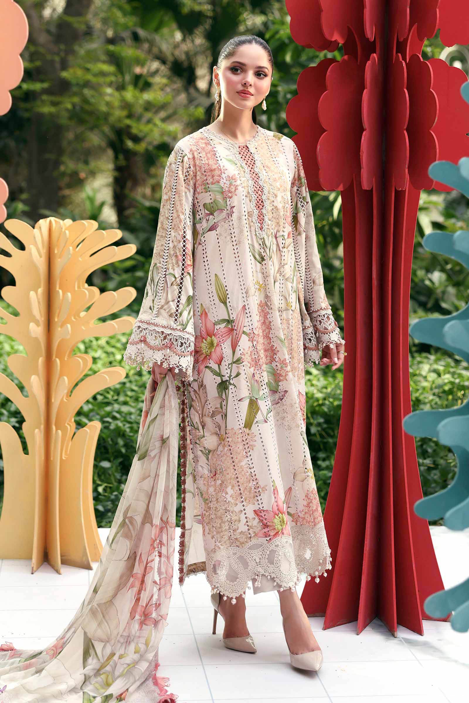 Buy from khaslibaas mariab premium 3 piece unstitched embroidered lawn suit for women (MPT-3010-A).choose good quality brands like Maria b Sobia Nazir Various Pakistani branded dresses summer fabric, elegant design, perfect for casual & formal wear.delivery available in UK, USA, Canada, UAE, Dubai and other countries... 