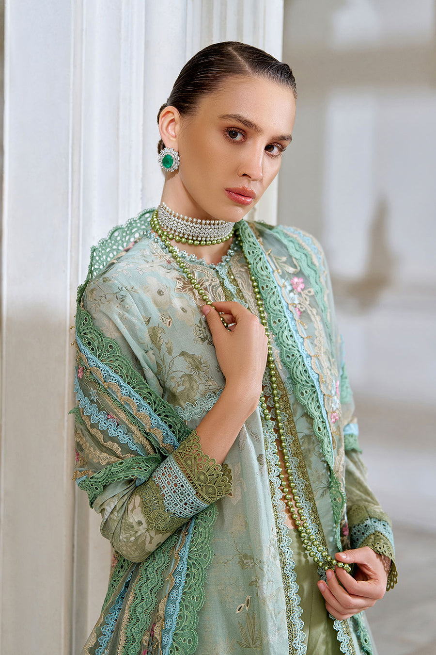 Buy from khaslibaas | sobia nazir Luxury Lawn Eid 2026 | 3 piece unstitched embroidered lawn suit for women (design 12A).choose good quality brands like Maria b zainab Chottani Various Pakistani branded dresses summer fabric, elegant design, perfect for casual & formal wear.delivery available in UK, USA, Canada, UAE, Dubai and other countries... 