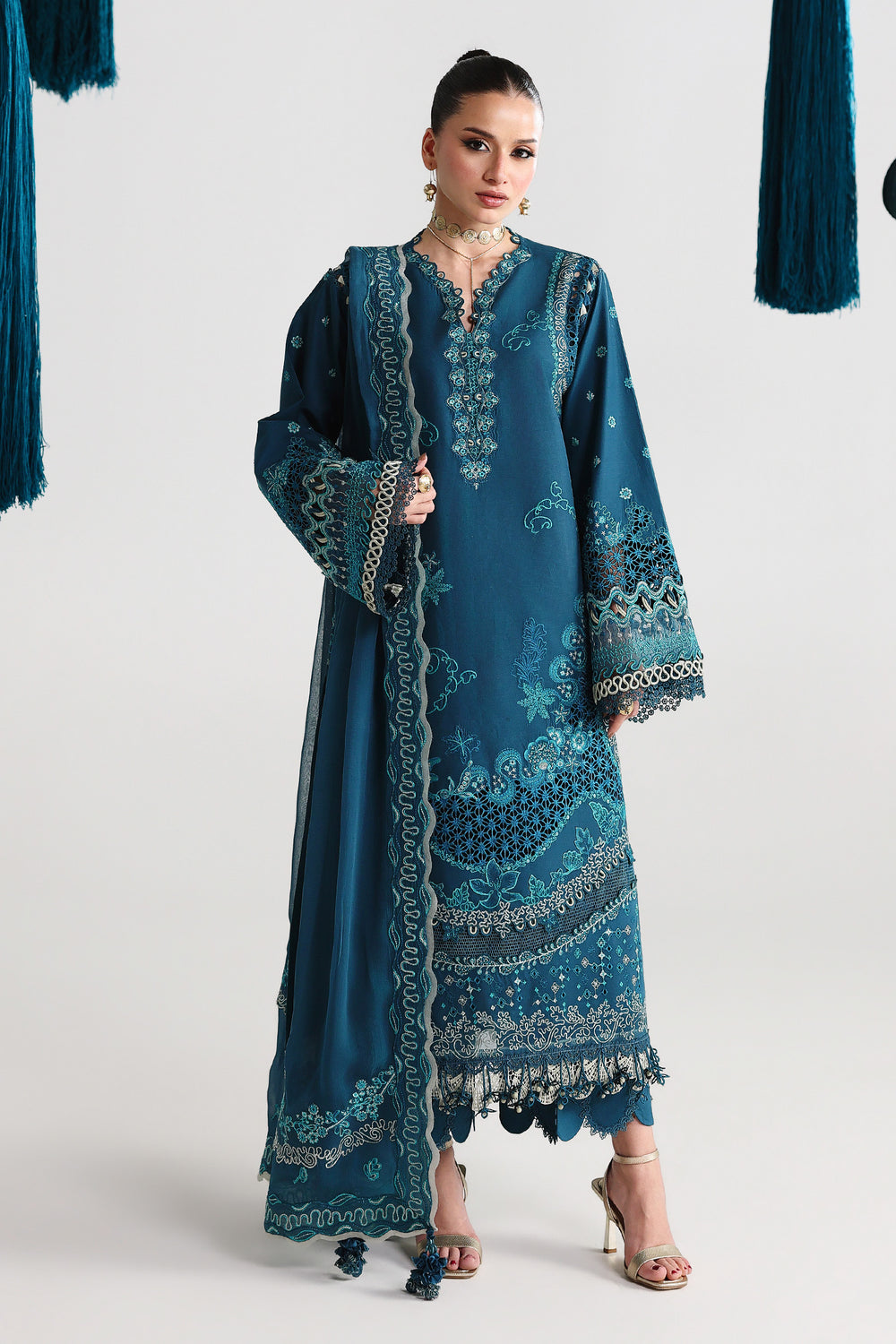 Buy QALAMKAR QFL-07 KAISA Embroidered  Suit 3 Pcs Unstitched | Women Summer Dresses 2026.choose good quality brands like Maria b zainab Chottani, Hussain Rehar, sobia nazir etc... Various Pakistani branded dresses summer fabric, elegant design, perfect for casual & formal wear also shop eid collections from khaslibaas .delivery available in UK, USA, Canada, UAE, Dubai and other countries... 