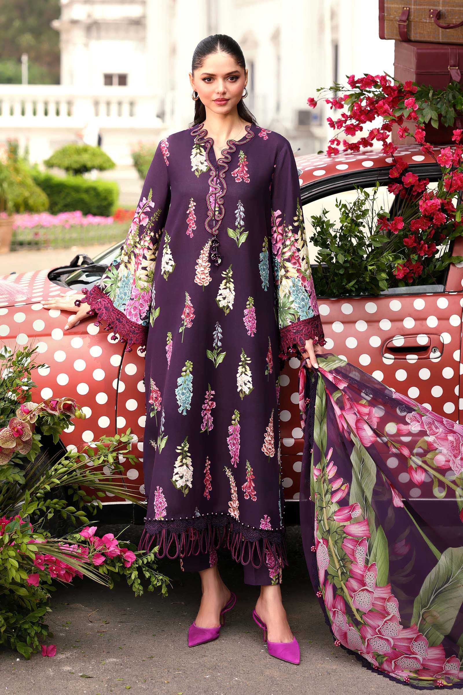 Buy from khaslibaas mariab premium 3 piece unstitched embroidered lawn suit for women (MPT-3005-A).choose good quality brands like Maria b Sobia Nazir Various Pakistani branded dresses summer fabric, elegant design, perfect for casual & formal wear.delivery available in UK, USA, Canada, UAE, Dubai and other countries... 