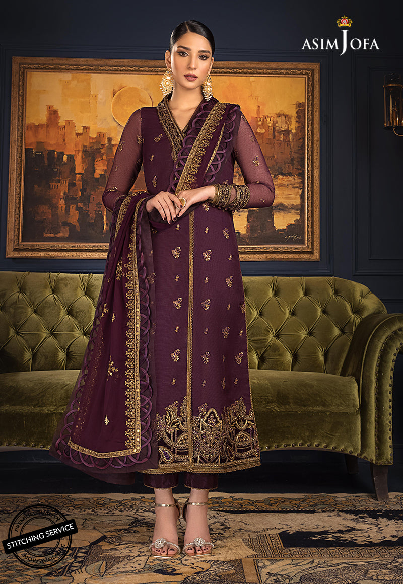 Buy Asim jofa AJRE-10 EMBROIDERED ORGANZA COTTON NET. choose good quality brands like Maria b zainab Chottani, Hussain Rehar etc... Various Pakistani branded dresses summer fabric, elegant design, perfect for casual & formal wear also shop eid collections from khaslibaas .delivery available in UK, USA, Canada, UAE, Dubai and other countries... 