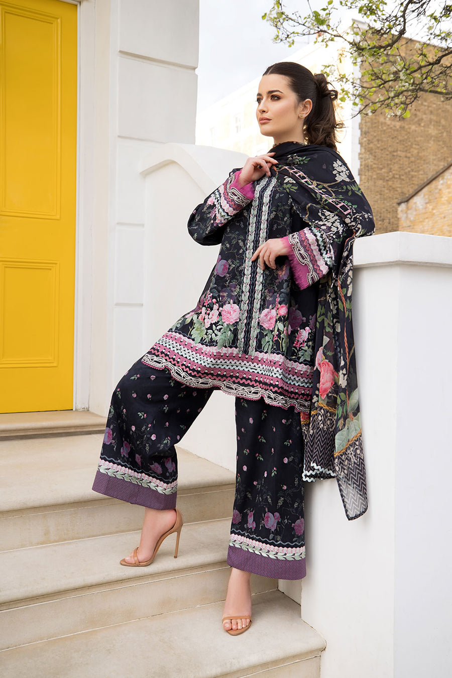 Buy SN Prints Design 4B Unstitched Lawn Suit 2026 | Women Summer Collection for women.choose good quality brands like Maria b zainab Chottani, Hussain Rehar etc... Various Pakistani branded dresses summer fabric, elegant design, perfect for casual & formal wear also shop eid collections from khaslibaas .delivery available in UK, USA, Canada, UAE, Dubai and other countries... 