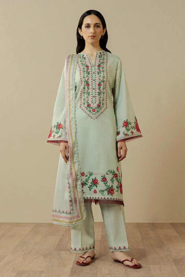 Shop from khaslibaas | Coco by Zara Shahjahan printed Lawn '26 (ISMERIA D8-B) .Buy 100% original Designer Suit like Maria b, Sobia Nazir zainab Chottani Various Pakistani brands perfect for casual & formal wear.delivery available in UK, USA, Canada, UAE, Dubai and other countries... 