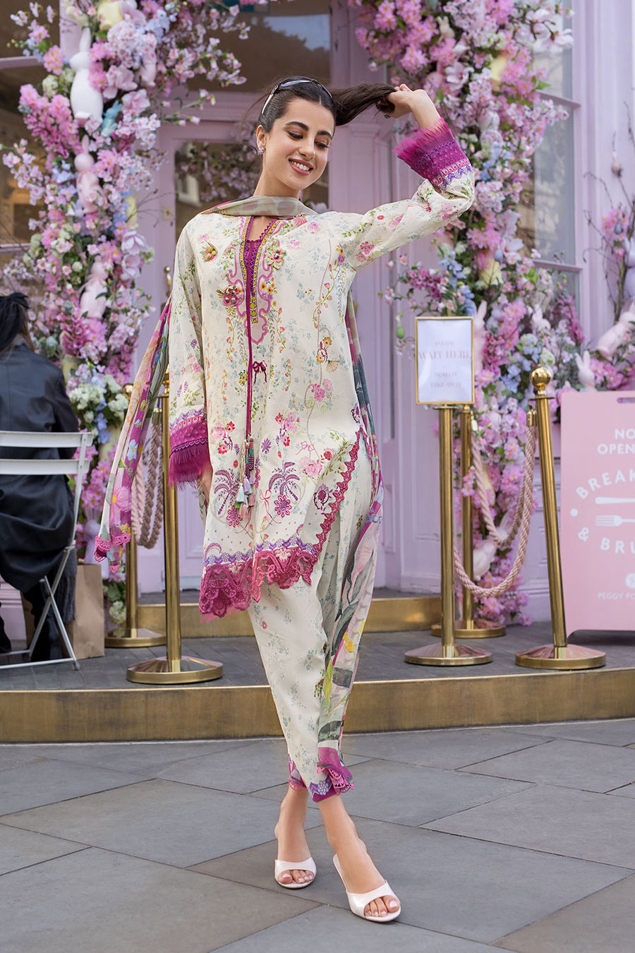 Buy SN Prints Design 7B Unstitched Lawn Suit 2026 | Women Summer Collection for women.choose good quality brands like Maria b zainab Chottani, Hussain Rehar etc... Various Pakistani branded dresses summer fabric, elegant design, perfect for casual & formal wear also shop eid collections from khaslibaas .delivery available in UK, USA, Canada, UAE, Dubai and other countries... 