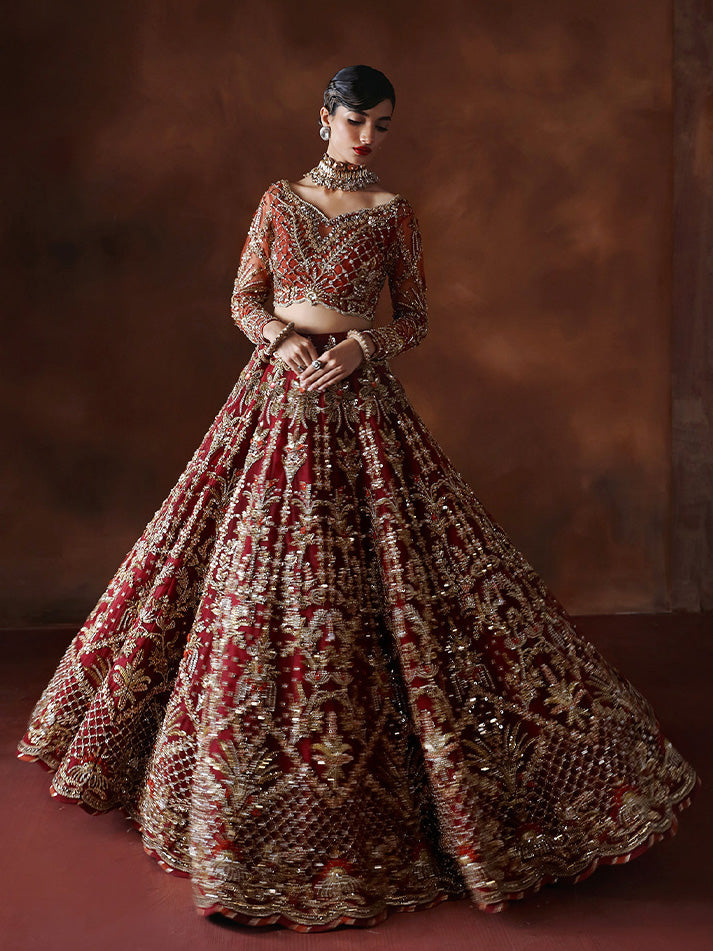 Regal Deep Rust Bridal Collection