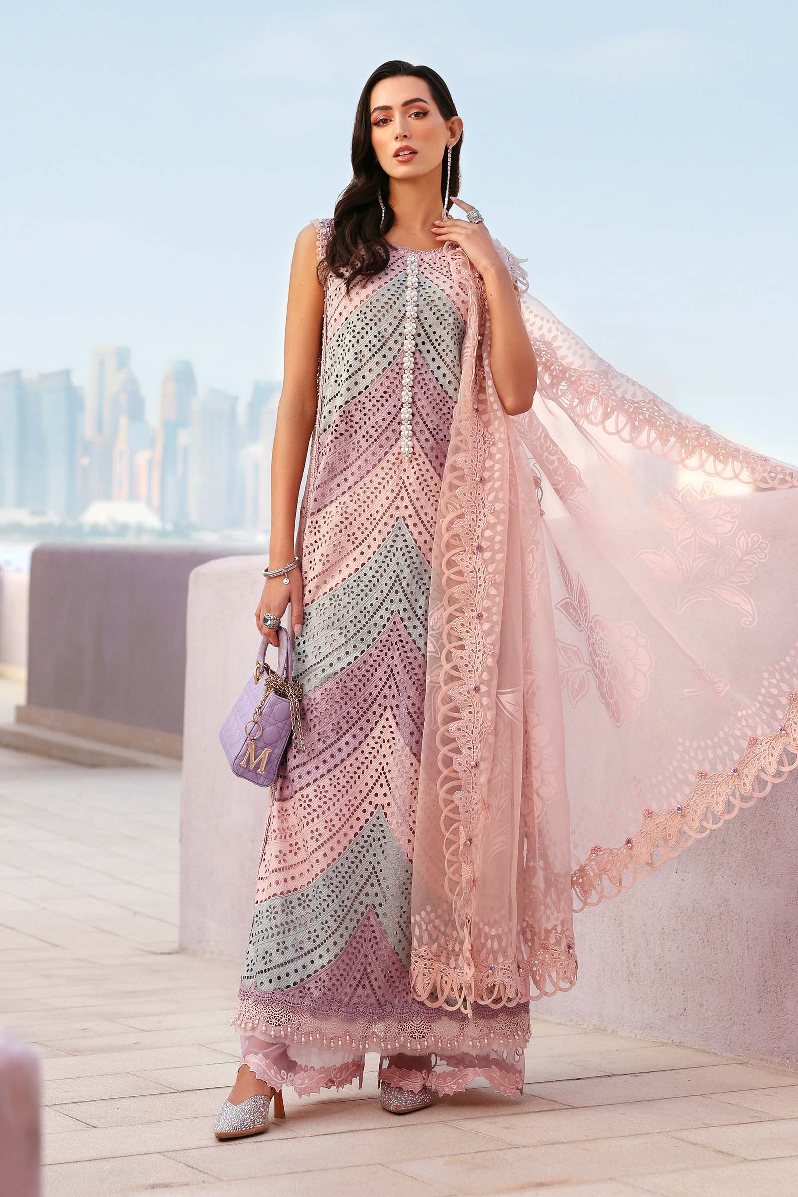 Buy from khaslibaas mariab Luxury 3 piece unstitched embroidered lawn suit for women ( D-2612-B).choose good quality brands like Maria b Sobia Nazir Various Pakistani branded dresses summer fabric, elegant design, perfect for casual & formal wear.delivery available in UK, USA,Australia, Canada, UAE, Dubai and other countries... 