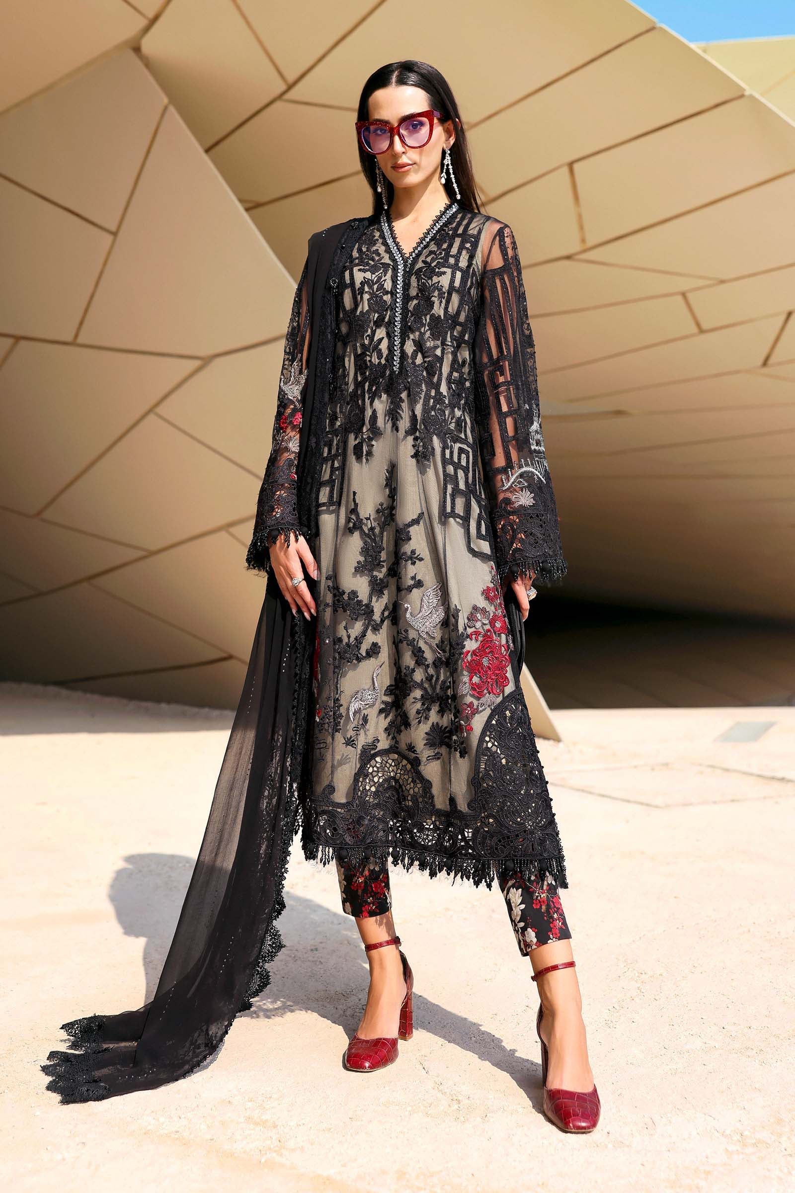 Buy from khaslibaas mariab Luxury 3 piece unstitched embroidered lawn suit for women ( D-2607-B).choose good quality brands like Maria b Sobia Nazir Various Pakistani branded dresses summer fabric, elegant design, perfect for casual & formal wear.delivery available in UK, USA,Australia, Canada, UAE, Dubai and other countries... 