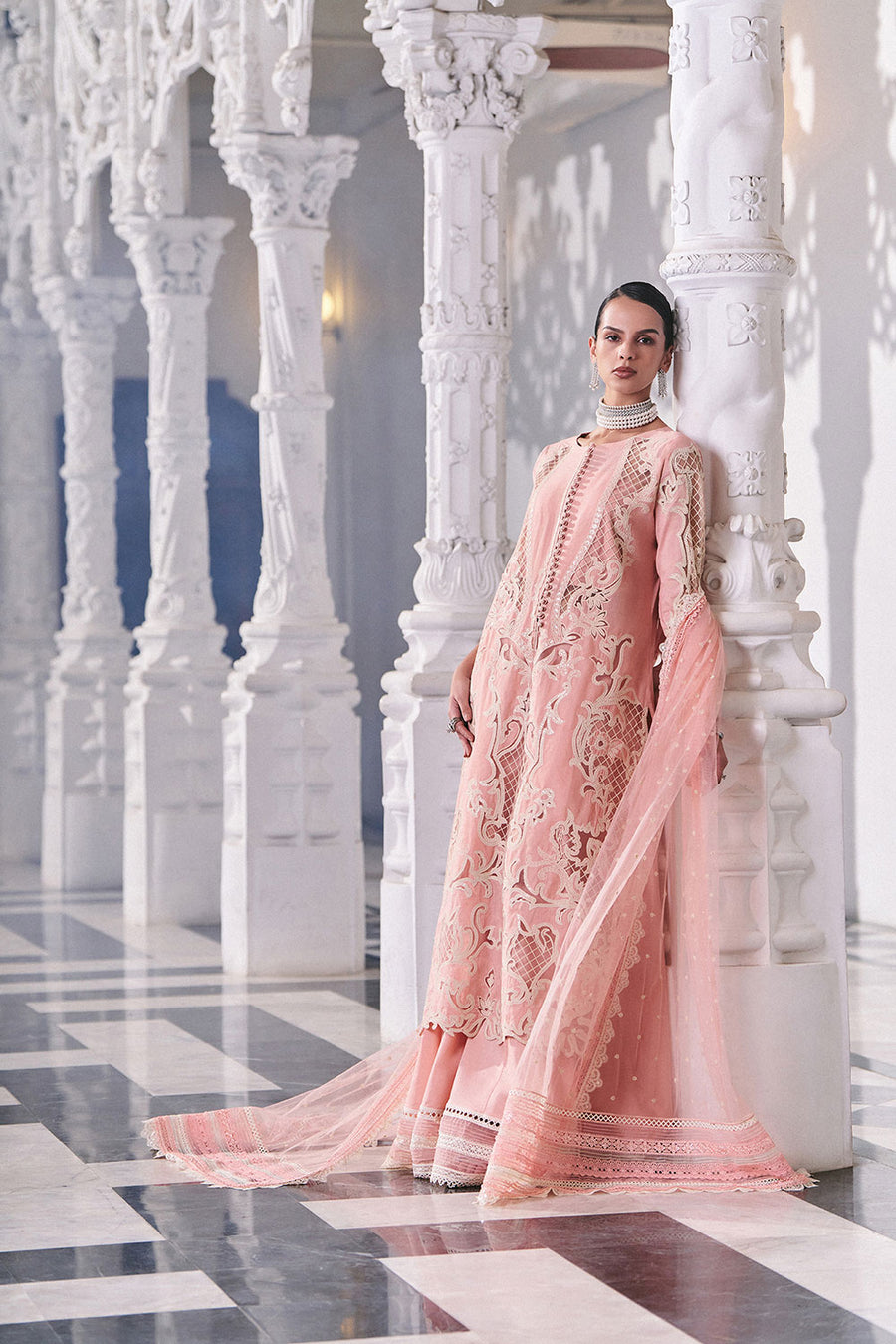 Buy from khaslibaas | sobia nazir Luxury Lawn Eid 2026 | 3 piece unstitched embroidered lawn suit for women (design 5B).choose good quality brands like Maria b zainab Chottani Various Pakistani branded dresses summer fabric, elegant design, perfect for casual & formal wear.delivery available in UK, USA, Canada, UAE, Dubai and other countries... 