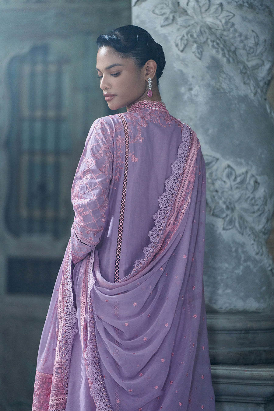 Buy from khaslibaas | sobia nazir Luxury Lawn Eid 2026 | 3 piece unstitched embroidered lawn suit for women (design 2A).choose good quality brands like Maria b zainab Chottani Various Pakistani branded dresses summer fabric, elegant design, perfect for casual & formal wear.delivery available in UK, USA, Canada, UAE, Dubai and other countries... 