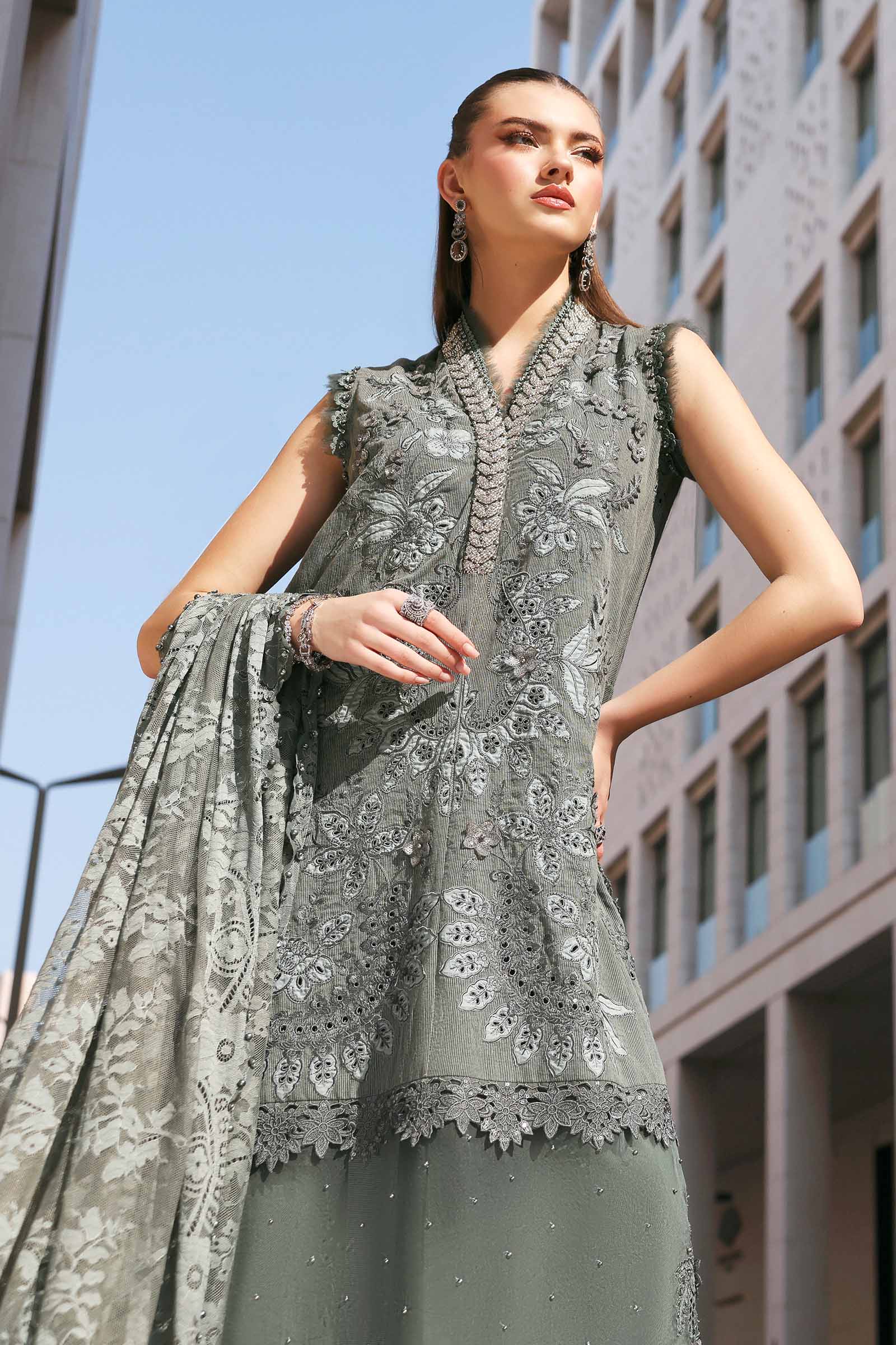 Buy from khaslibaas mariab Luxury 3 piece unstitched embroidered lawn suit for women ( D-2603-B).choose good quality brands like Maria b Sobia Nazir Various Pakistani branded dresses summer fabric, elegant design, perfect for casual & formal wear.delivery available in UK, USA,Australia, Canada, UAE, Dubai and other countries... 