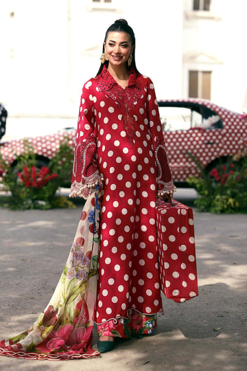 Mariab | 3 Piece Unstitched Embroidered Lawn Suit for Women – MPT-3008-B