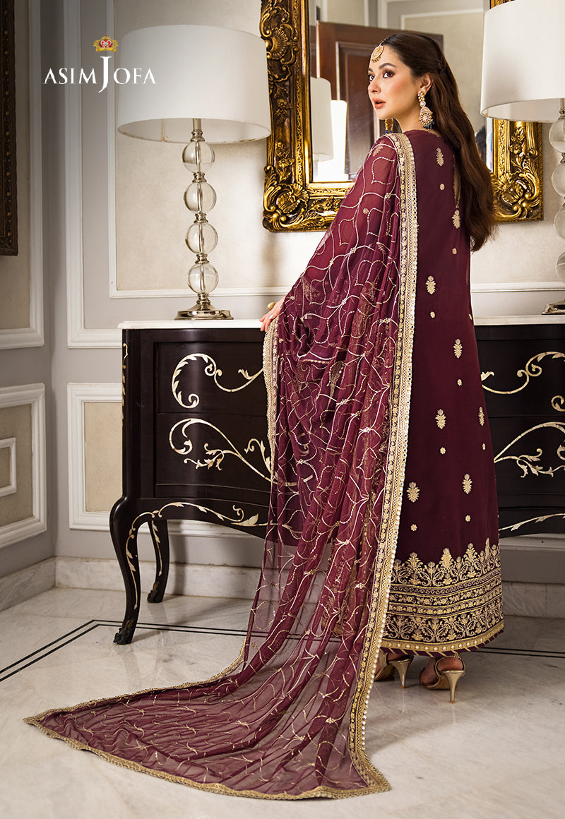 Buy Asim jofa | AJZS-23 Embroidered collection | Women FESTIVE Dress 2026.choose good quality brands like Maria b zainab Chottani, Hussain Rehar etc... Various Pakistani branded dresses summer fabric, elegant design, perfect for casual & formal wear also shop eid collections from khaslibaas .delivery available in UK, USA, Canada, UAE, Dubai and other countries... 