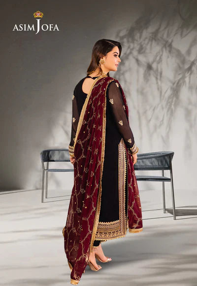 Buy Asim jofa AJSM-37 EMBROIDERED CHIFFON. choose good quality brands like Maria b zainab Chottani, Hussain Rehar etc... Various Pakistani branded dresses summer fabric, elegant design, perfect for casual & formal wear also shop eid collections from khaslibaas .delivery available in UK, USA, Canada, UAE, Dubai and other countries... 