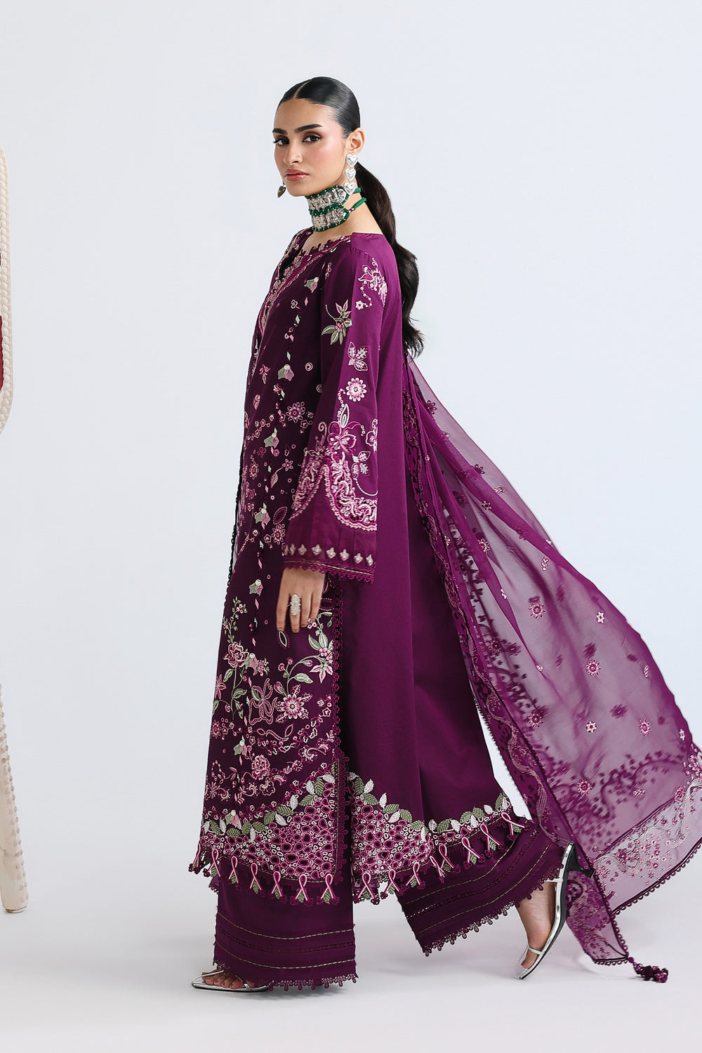 Buy QALAMKAR QFL-10 TRESA Embroidered  Suit 3 Pcs Unstitched | Women Summer Dresses 2026.choose good quality brands like Maria b zainab Chottani, Hussain Rehar, sobia nazir etc... Various Pakistani branded dresses summer fabric, elegant design, perfect for casual & formal wear also shop eid collections from khaslibaas .delivery available in UK, USA, Canada, UAE, Dubai and other countries... 