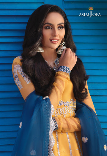 Buy Asim jofa AJFC-61 EMBROIDERED ORGANZAN. choose good quality brands like Maria b zainab Chottani, Hussain Rehar etc... Various Pakistani branded dresses summer fabric, elegant design, perfect for casual & formal wear also shop eid collections from khaslibaas .delivery available in UK, USA, Canada, UAE, Dubai and other countries... 