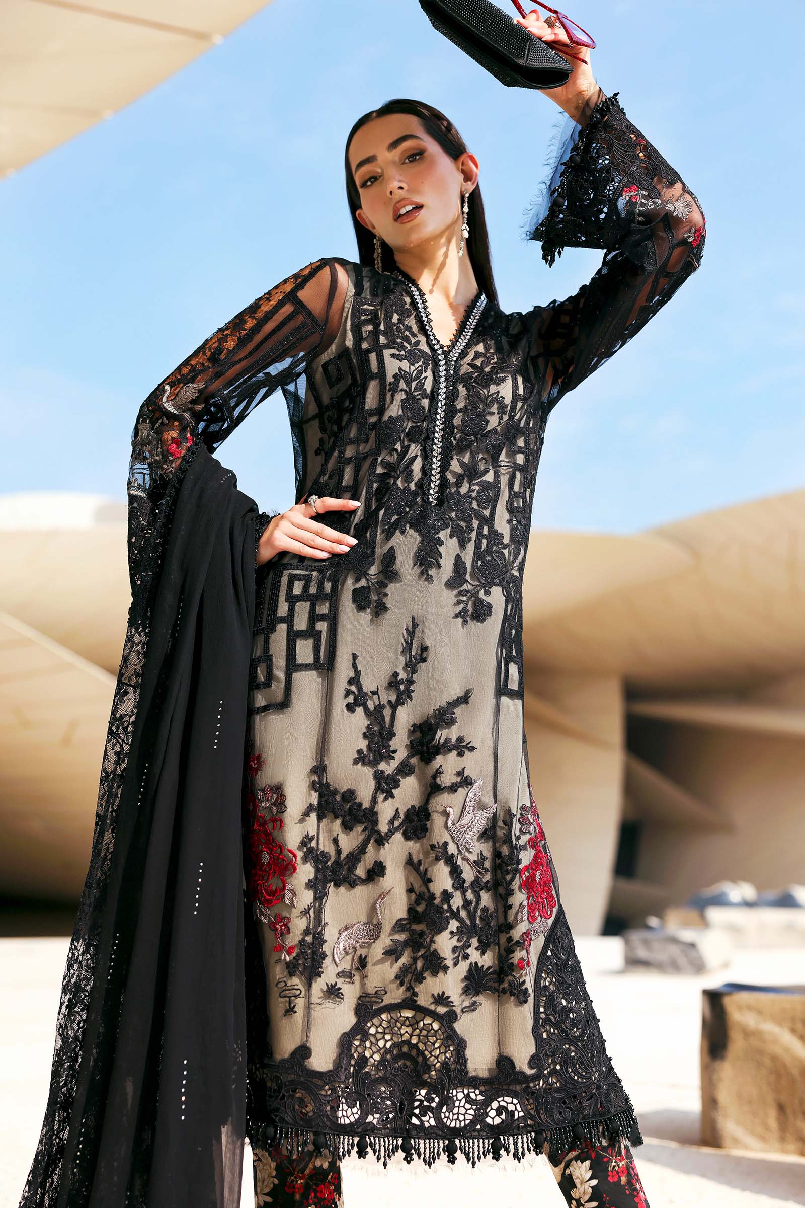 Buy from khaslibaas mariab Luxury 3 piece unstitched embroidered lawn suit for women ( D-2607-B).choose good quality brands like Maria b Sobia Nazir Various Pakistani branded dresses summer fabric, elegant design, perfect for casual & formal wear.delivery available in UK, USA,Australia, Canada, UAE, Dubai and other countries... 