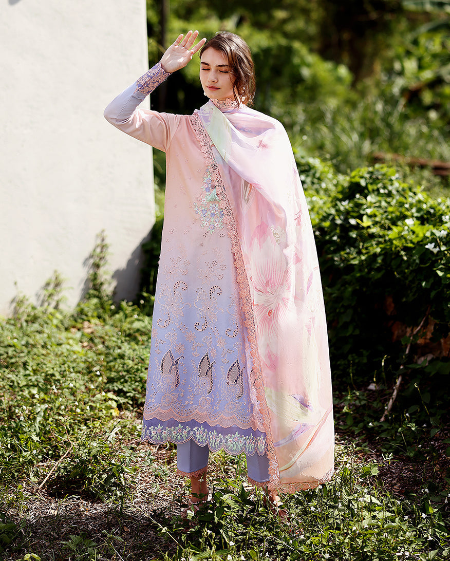 Buy Mushq Solace Ombre Chikankari Morning Veil– Luxury Unstitched Lawn Suit 2026 | Women Summer Dresses 2026.choose good quality brands like Maria b zainab Chottani, Hussain Rehar, sobia nazir, Qalamkar, asim jofa etc... Various Pakistani branded dresses summer fabric, elegant design, perfect for casual & formal wear also shop eid collections from khaslibaas .delivery available in UK, USA, Canada, UAE, Dubai, Australia and other countries... 
