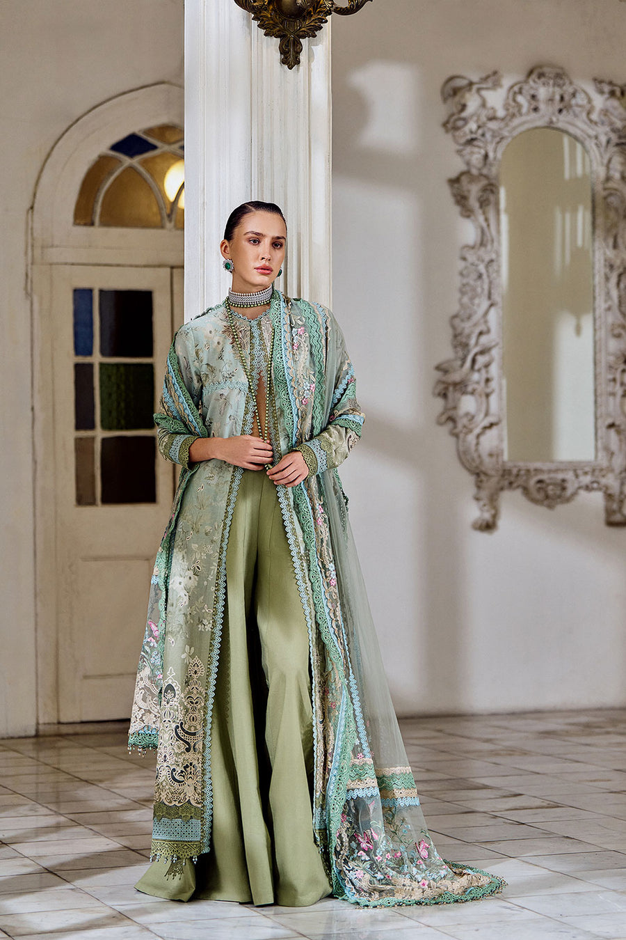 Buy from khaslibaas | sobia nazir Luxury Lawn Eid 2026 | 3 piece unstitched embroidered lawn suit for women (design 12A).choose good quality brands like Maria b zainab Chottani Various Pakistani branded dresses summer fabric, elegant design, perfect for casual & formal wear.delivery available in UK, USA, Canada, UAE, Dubai and other countries... 