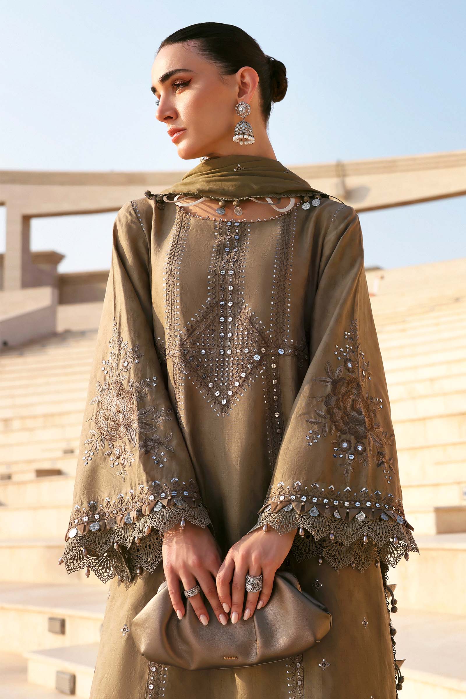 Buy from khaslibaas mariab Luxury 3 piece unstitched embroidered lawn suit for women ( D-2602-A).choose good quality brands like Maria b Sobia Nazir Various Pakistani branded dresses summer fabric, elegant design, perfect for casual & formal wear.delivery available in UK, USA,Australia, Canada, UAE, Dubai and other countries... 