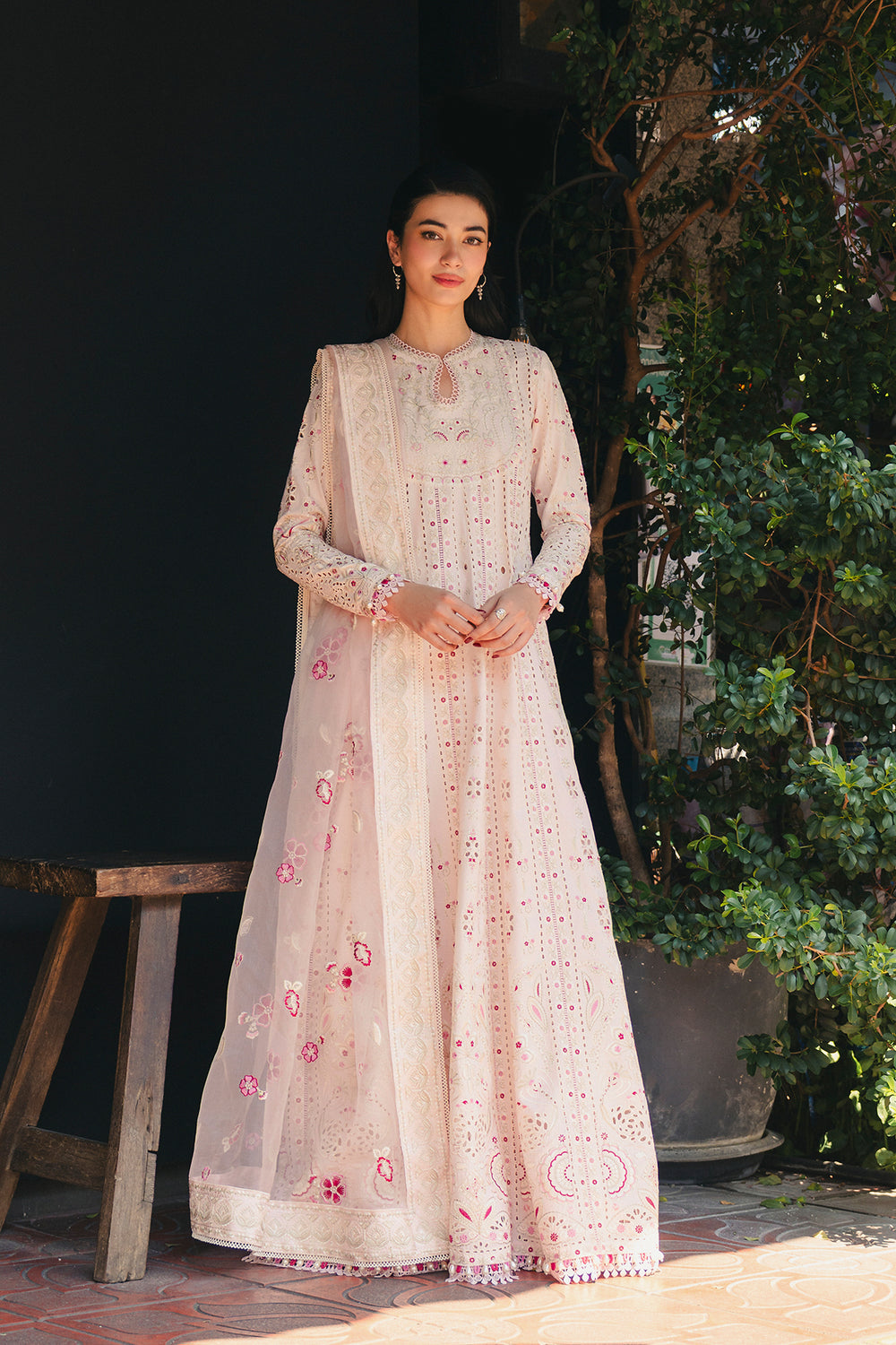 Buy Afrozeh | Mulaqaat'26 - KHAMOSHI Embroidered  Suit 3 Pcs Unstitched | Women Summer Dresses 2026.choose good quality brands like Maria b zainab Chottani, Hussain Rehar, sobia nazir etc... Various Pakistani branded dresses summer fabric, elegant design, perfect for casual & formal wear also shop eid collections from khaslibaas .delivery available in UK, USA, Canada, UAE, Dubai and other countries... 