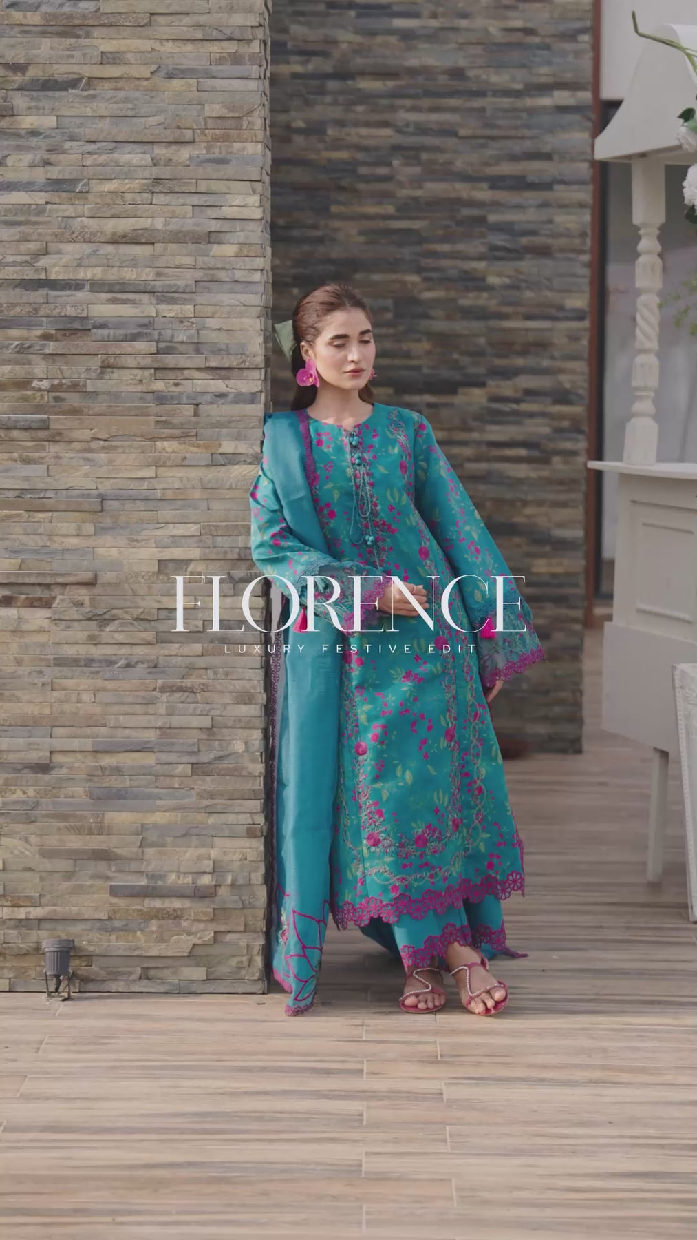 Buy from khaslibaas RANG RASIYA | Florence Luxury Festive Edit '26-Tina - 3 piece unstitched embroidered Festive suit for women .choose good quality brands like Maria b Sobia Nazir Various Pakistani branded dresses summer fabric, elegant design, perfect for casual & formal wear.delivery available in UK, USA,Australia, Canada, UAE, Dubai and other countries... 
