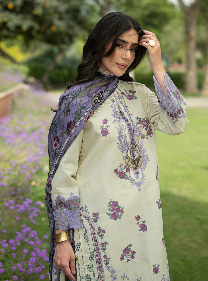 Buy from khaslibaas | ZAINAB CHOTTANI Luxury Lawn '26 | 3 piece unstitched embroidered lawn suit for women (Kyra - 04).choose good quality brands like Maria b, Sobia Nazir zainab Chottani Various Pakistani branded dresses summer fabric, elegant design, perfect for casual & formal wear.delivery available in UK, USA, Canada, UAE, Dubai and other countries... 