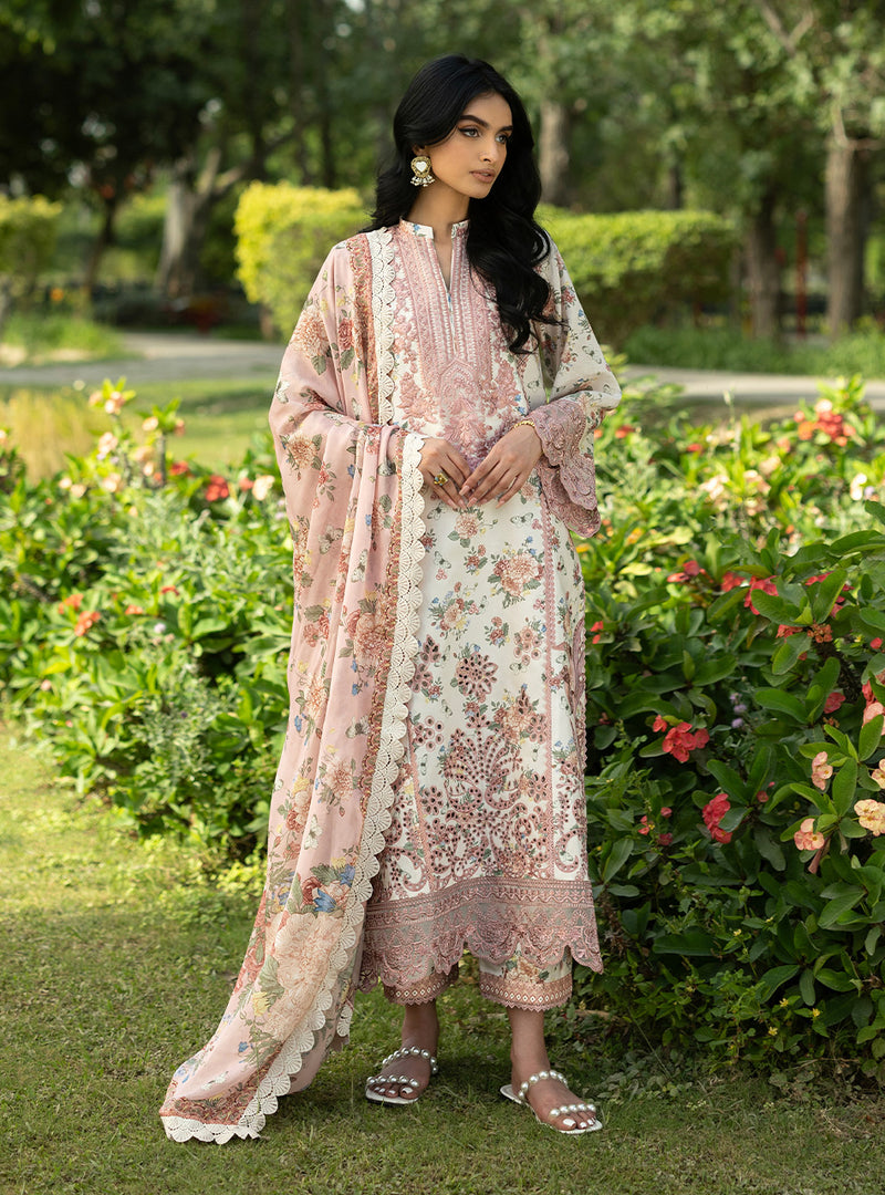 Buy from khaslibaas | ZAINAB CHOTTANI Luxury Lawn '26 | 3 piece unstitched embroidered lawn suit for women (Ilsa - 14).choose good quality brands like Maria b, Sobia Nazir zainab Chottani Various Pakistani branded dresses summer fabric, elegant design, perfect for casual & formal wear.delivery available in UK, USA, Canada, UAE, Dubai and other countries... 
