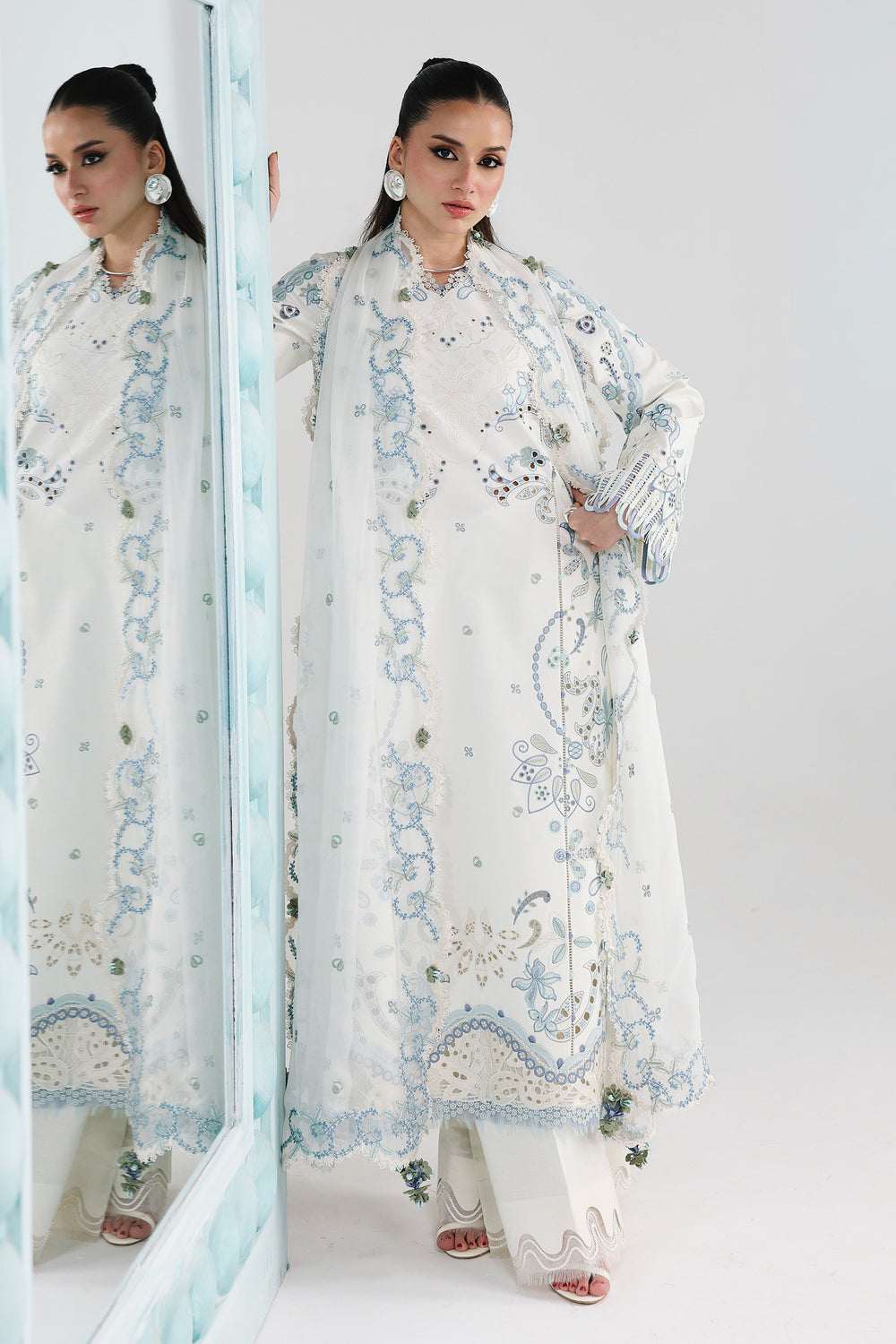 Buy QALAMKAR QFL-03 IRMIN Embroidered  Suit 3 Pcs Unstitched | Women Summer Dresses 2026.choose good quality brands like Maria b zainab Chottani, Hussain Rehar, sobia nazir etc... Various Pakistani branded dresses summer fabric, elegant design, perfect for casual & formal wear also shop eid collections from khaslibaas .delivery available in UK, USA, Canada, UAE, Dubai and other countries... 