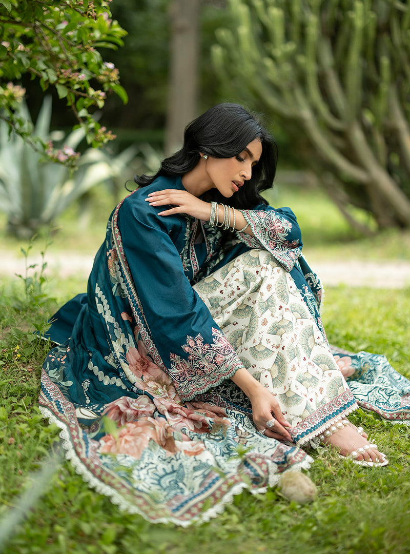 Buy from khaslibaas | ZAINAB CHOTTANI Luxury Lawn '26 | 3 piece unstitched embroidered lawn suit for women (Faye - 01).choose good quality brands like Maria b, Sobia Nazir zainab Chottani Various Pakistani branded dresses summer fabric, elegant design, perfect for casual & formal wear.delivery available in UK, USA, Canada, UAE, Dubai and other 