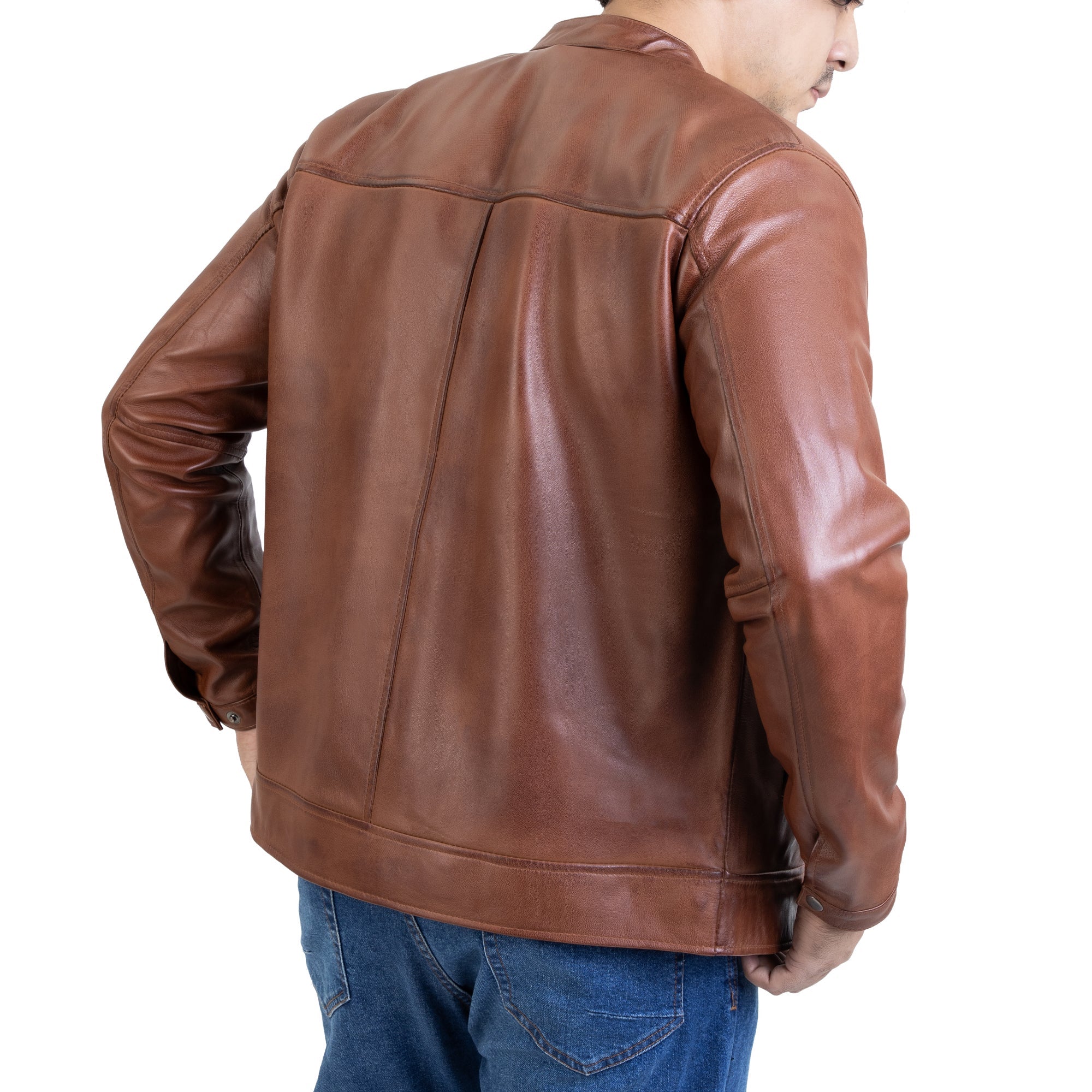 Men's Classic Style Handwaxed Leather Jacket | 100% Real Sheepskin | Khaslibaas.com