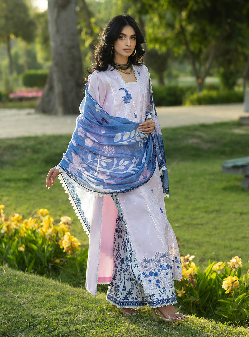 Buy from khaslibaas | ZAINAB CHOTTANI Luxury Lawn '26 | 3 piece unstitched embroidered lawn suit for women (Bria - 15).choose good quality brands like Maria b, Sobia Nazir zainab Chottani Various Pakistani branded dresses summer fabric, elegant design, perfect for casual & formal wear.delivery available in UK, USA, Canada, UAE, Dubai and other countries... 
