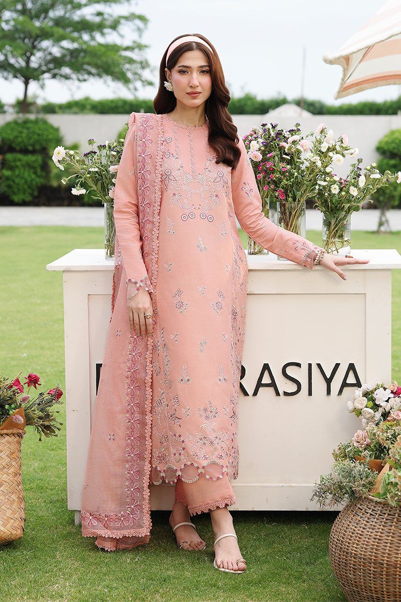 Buy from khaslibaas RANG RASIYA | Florence Luxury Festive Edit '26-Sahar - 3 piece unstitched embroidered Festive suit for women .choose good quality brands like Maria b Sobia Nazir Various Pakistani branded dresses summer fabric, elegant design, perfect for casual & formal wear.delivery available in UK, USA,Australia, Canada, UAE, Dubai and other countries.