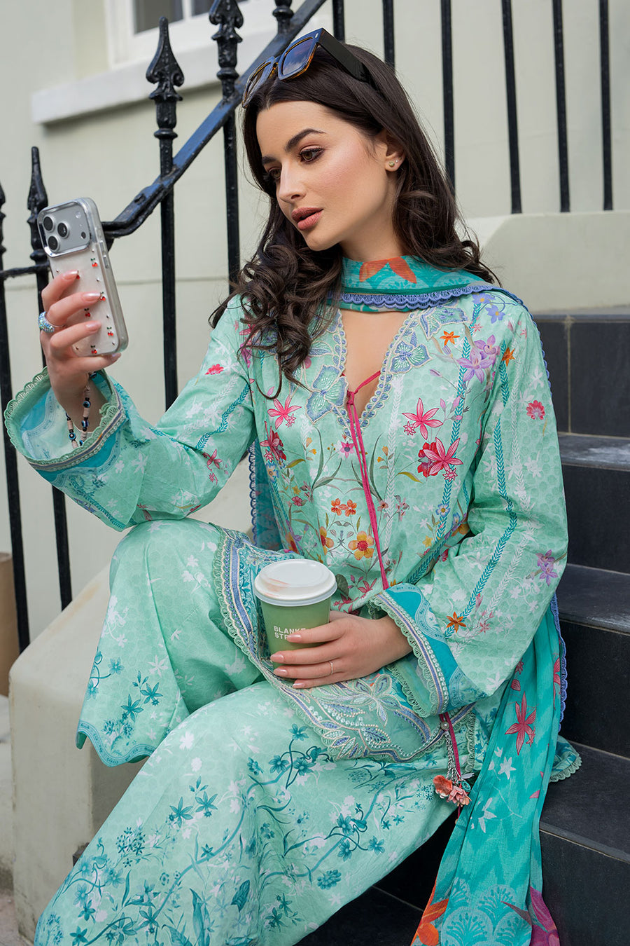 Buy SN Prints Design 3B Unstitched Lawn Suit 2026 | Women Summer Collection for women.choose good quality brands like Maria b zainab Chottani, Hussain Rehar etc... Various Pakistani branded dresses summer fabric, elegant design, perfect for casual & formal wear also shop eid collections from khaslibaas .delivery available in UK, USA, Canada, UAE, Dubai and other countries... 