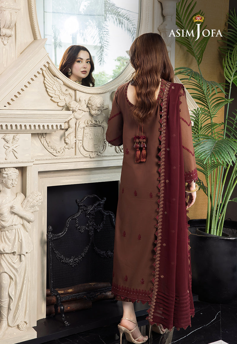 Buy Asim jofa AJRN#14 Rang-e-Noor Collection  | Women FESTIVE Dress 2026.choose good quality brands like Maria b zainab Chottani, Hussain Rehar etc... Various Pakistani branded dresses summer fabric, elegant design, perfect for casual & formal wear also shop eid collections from khaslibaas .delivery available in UK, USA, Canada, UAE, Dubai and other countries... 