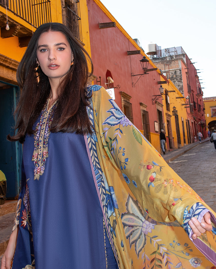 MUSHQ Odyssey Lawn 2026 Ines– Luxury Unstitched Embroidered Lawn Suit  | Women Summer Dresses 2026.choose good quality brands like Maria b zainab Chottani, Hussain Rehar, sobia nazir, Qalamkar, asim jofa etc... Various Pakistani branded dresses summer fabric, elegant design, perfect for casual & formal wear also shop eid collections from khaslibaas .delivery available in UK, USA, Canada, UAE, Dubai, Australia and other countries... 