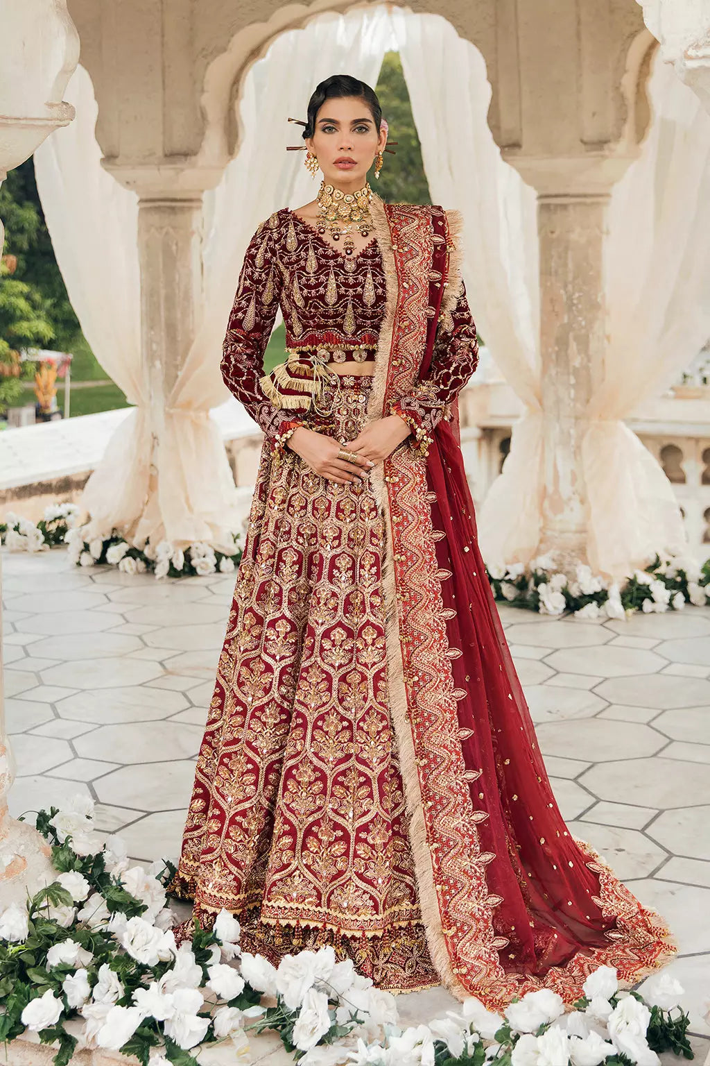 Buy Afrozeh | BRIDE COLLECTION 22-HAYAL Embroidered  Festive Suit 3 Pcs Unstitched | Women Summer Dresses 2026.choose good quality brands like Maria b zainab Chottani, Hussain Rehar, sobia nazir etc... Various Pakistani branded dresses summer fabric, elegant design, perfect for casual & formal wear also shop eid collections from khaslibaas .delivery available in UK, USA, Canada, UAE, Dubai and other countries... 