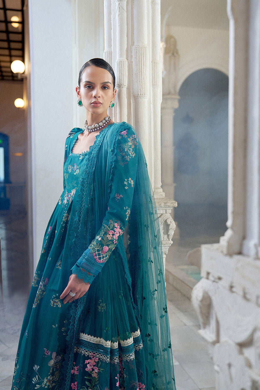 Buy from khaslibaas | sobia nazir Luxury Lawn Eid 2026 | 3 piece unstitched embroidered lawn suit for women (design 10B).choose good quality brands like Maria b zainab Chottani Various Pakistani branded dresses summer fabric, elegant design, perfect for casual & formal wear.delivery available in UK, USA, Canada, UAE, Dubai and other countries... 