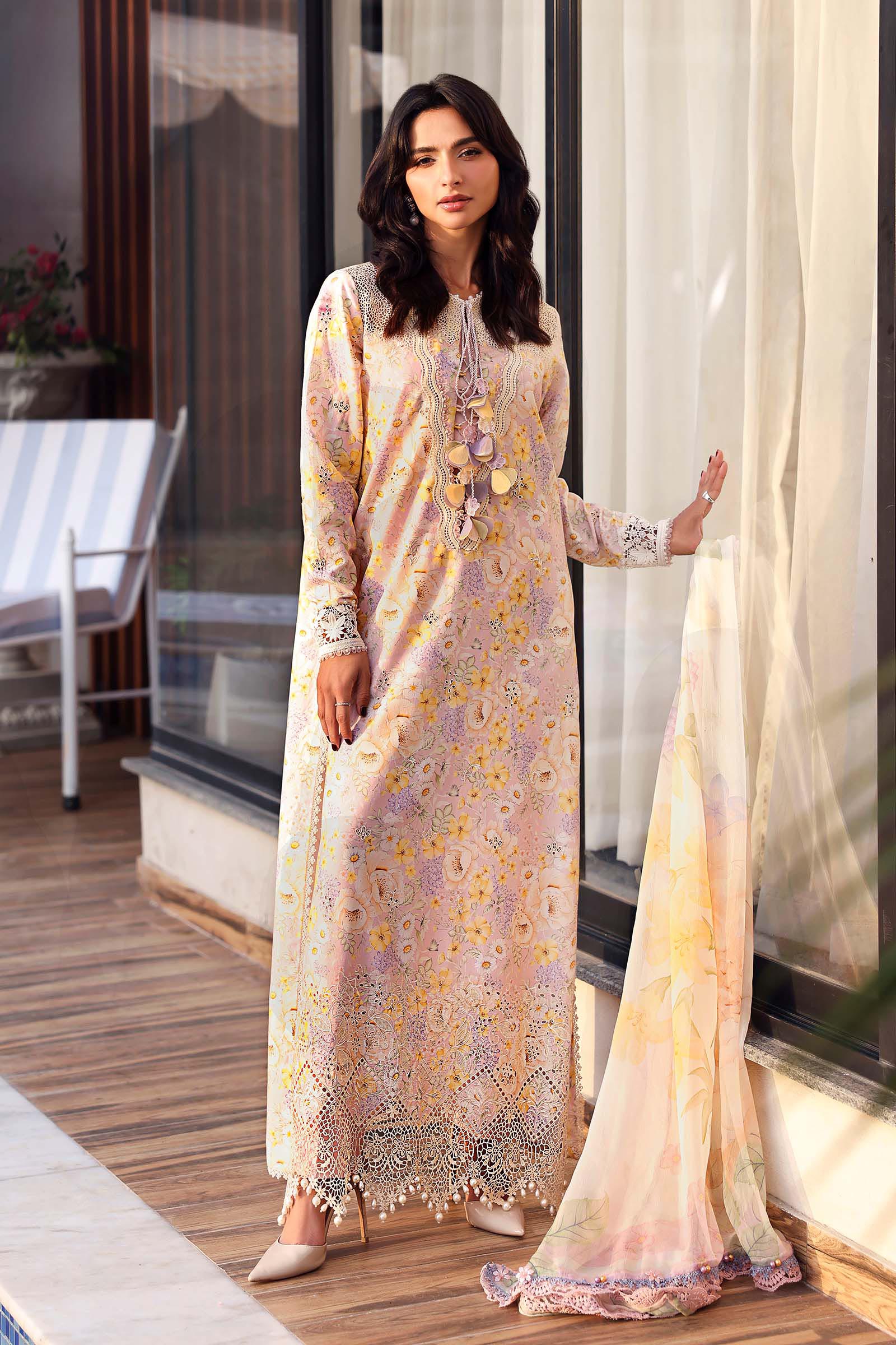 Buy from khaslibaas mariab premium 3 piece unstitched embroidered lawn suit for women (MPT-3007-B).choose good quality brands like Maria b Sobia Nazir Various Pakistani branded dresses summer fabric, elegant design, perfect for casual & formal wear.delivery available in UK, USA, Canada, UAE, Dubai and other countries... 