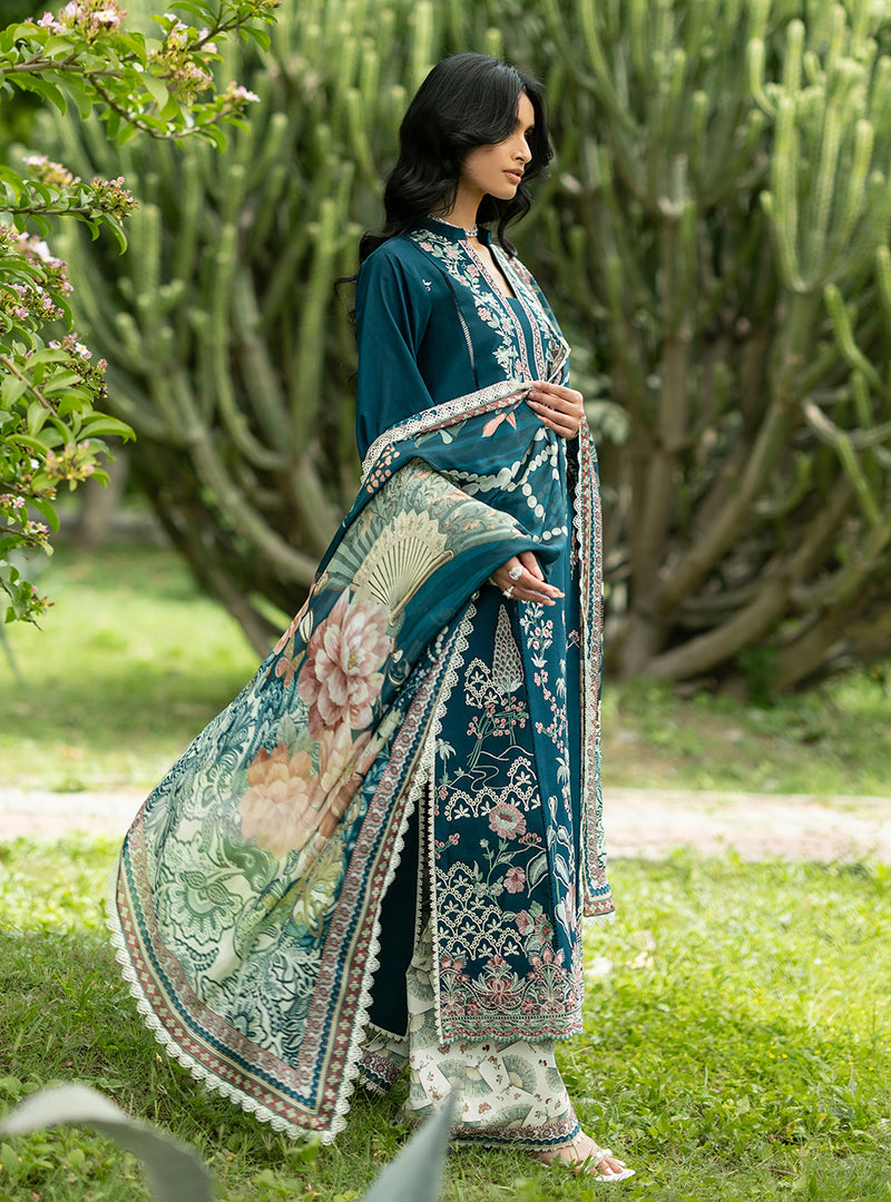 Buy from khaslibaas | ZAINAB CHOTTANI Luxury Lawn '26 | 3 piece unstitched embroidered lawn suit for women (Faye - 01).choose good quality brands like Maria b, Sobia Nazir zainab Chottani Various Pakistani branded dresses summer fabric, elegant design, perfect for casual & formal wear.delivery available in UK, USA, Canada, UAE, Dubai and other 