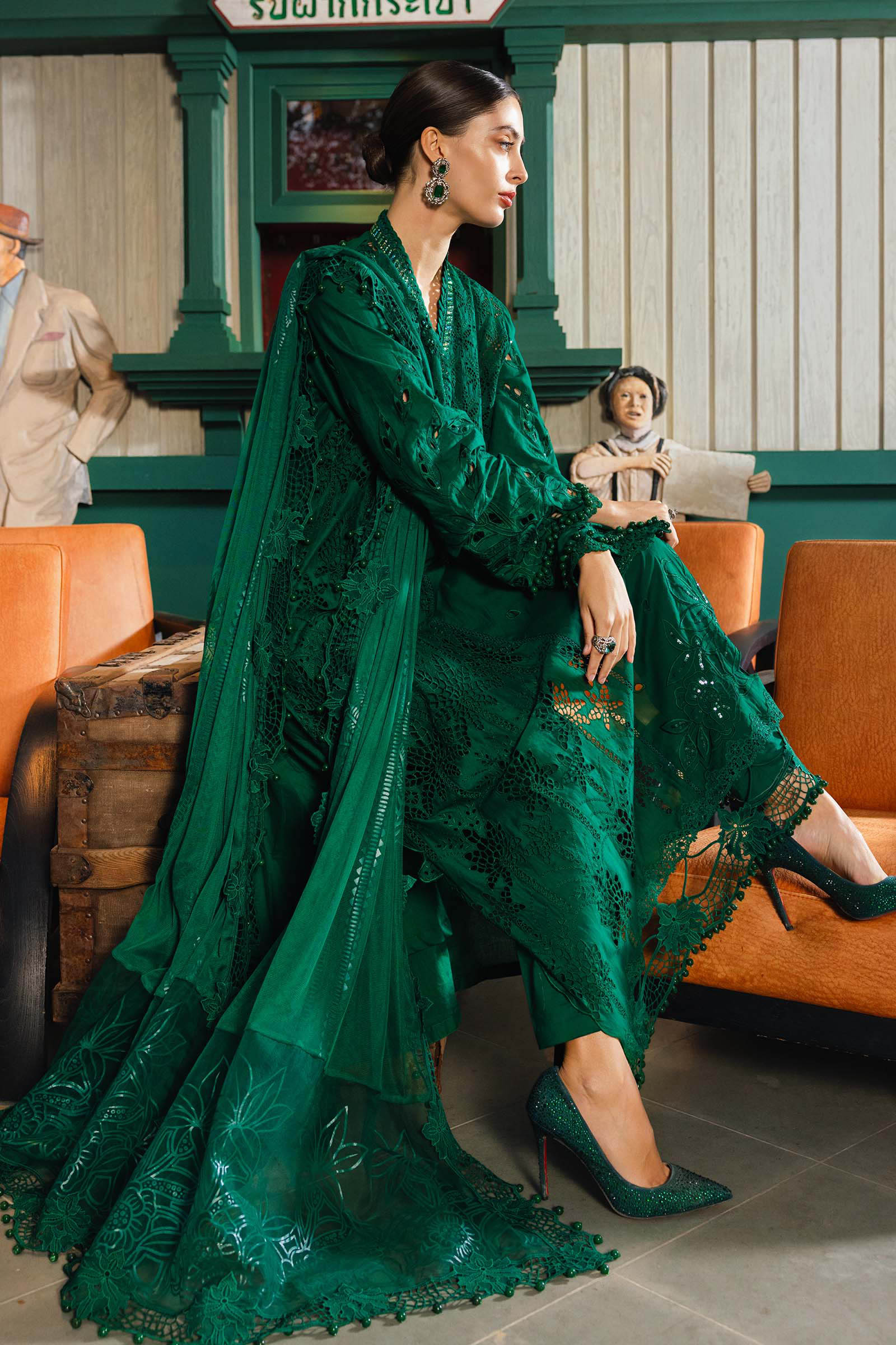 Buy from khaslibaas mariab Luxury lawn Eid II - 3 piece unstitched embroidered lawn suit for women ( D-04).choose good quality brands like Maria b Sobia Nazir Various Pakistani branded dresses summer fabric, elegant design, perfect for casual & formal wear.delivery available in UK, USA,Australia, Canada, UAE, Dubai and other countries... 