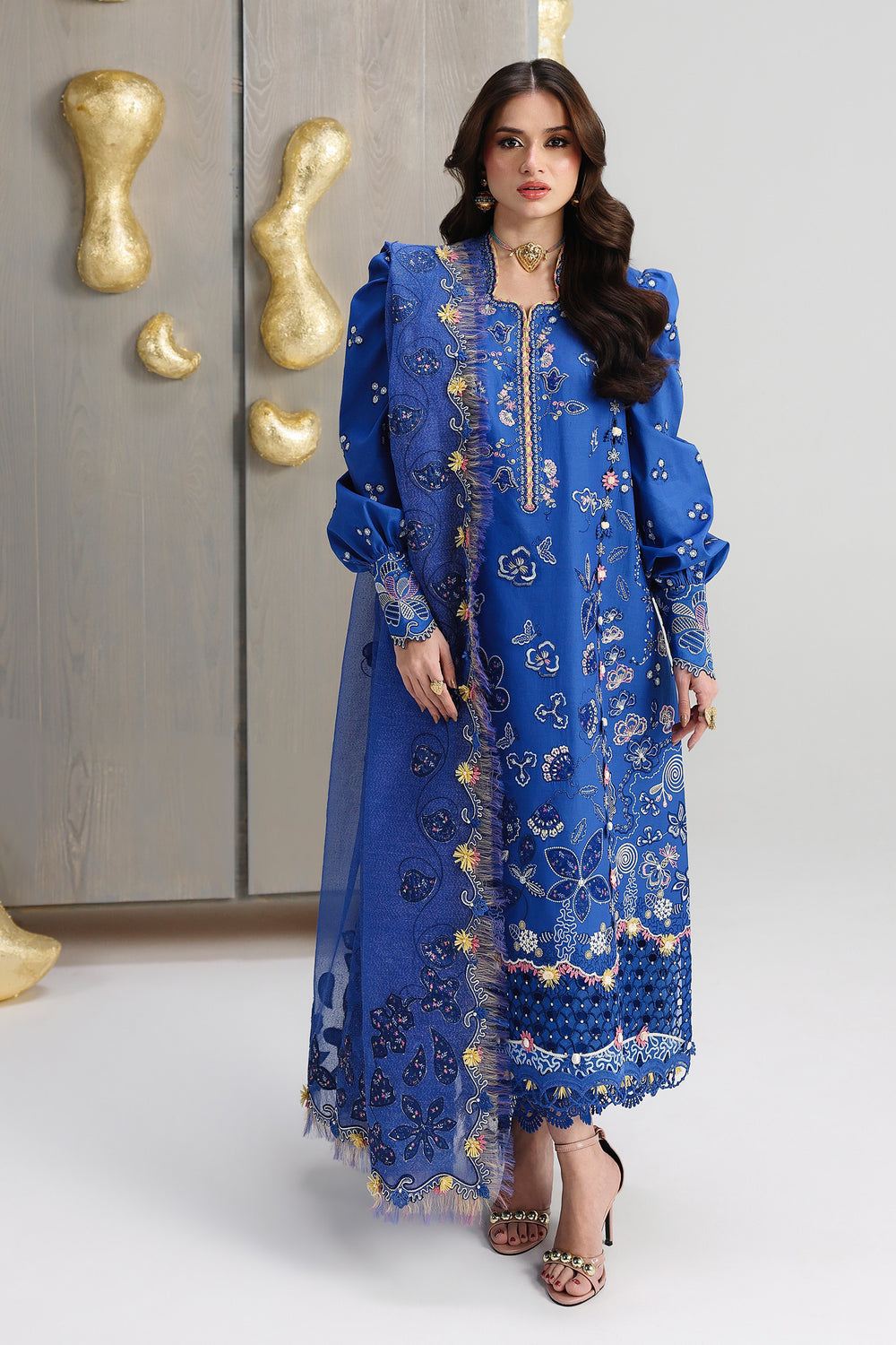 Buy QALAMKAR QFL-06 EMINA Embroidered  Suit 3 Pcs Unstitched | Women Summer Dresses 2026.choose good quality brands like Maria b zainab Chottani, Hussain Rehar, sobia nazir etc... Various Pakistani branded dresses summer fabric, elegant design, perfect for casual & formal wear also shop eid collections from khaslibaas .delivery available in UK, USA, Canada, UAE, Dubai and other countries... 